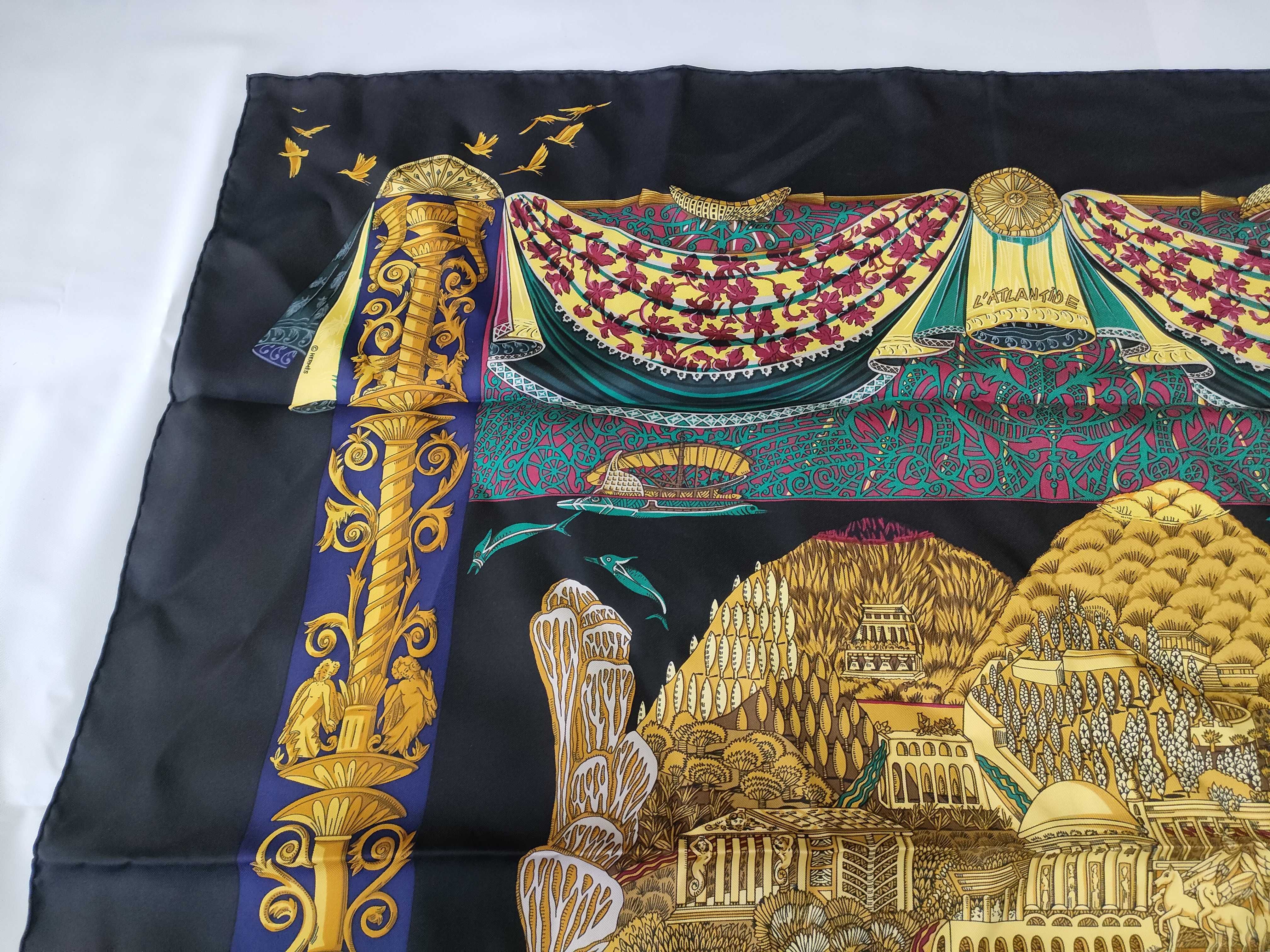 Hermès L'Atlantide Silk Scarf by Annie Faivre