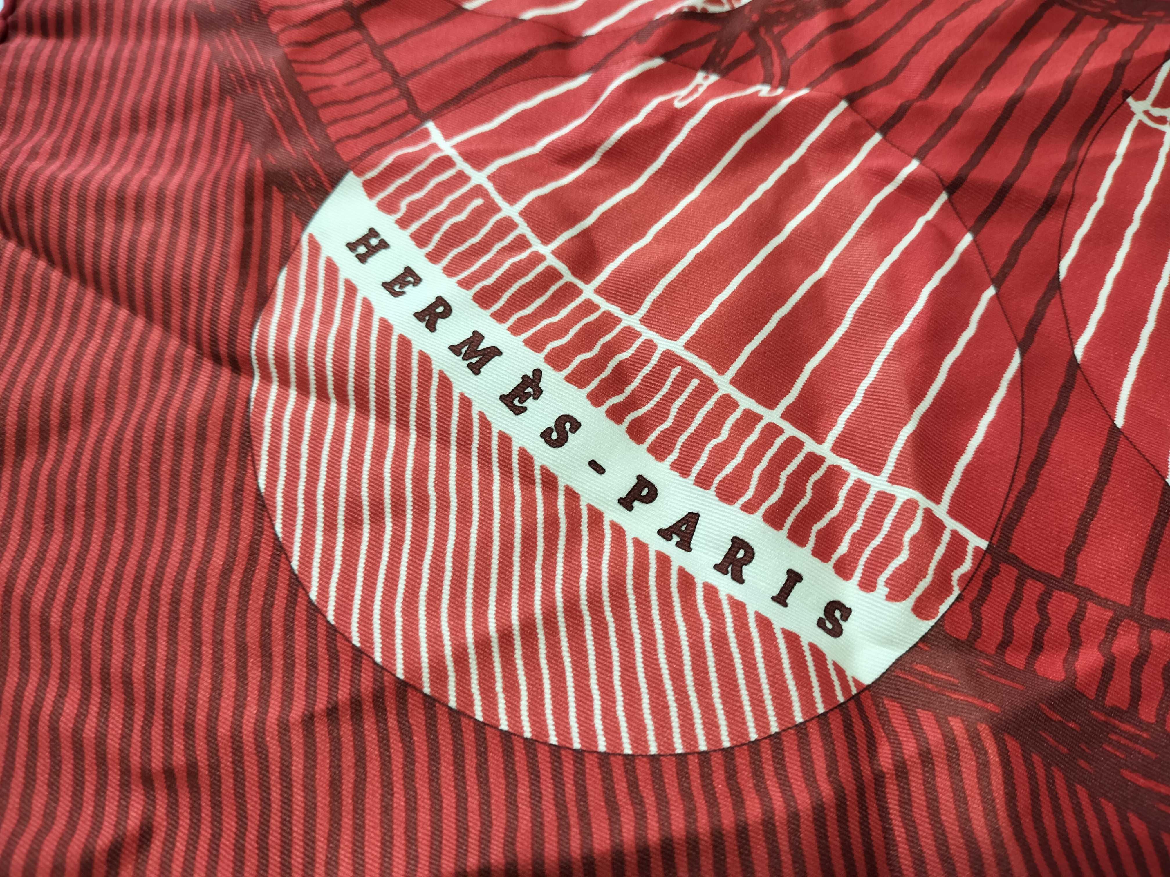 Hermès Suite et Poursuite Silk Scarf