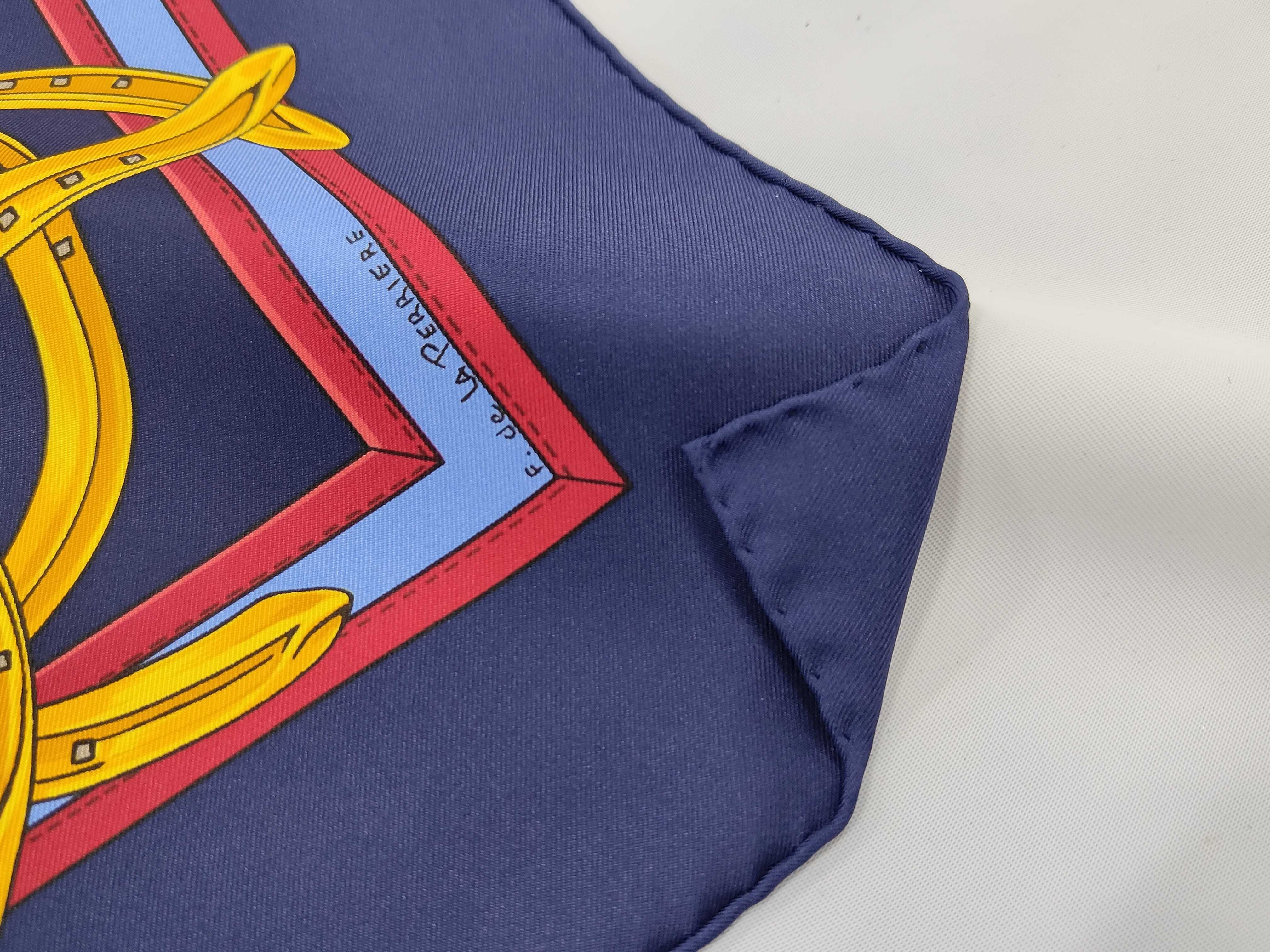 Hermès La Ronde des Jockeys 90 cm Silk Scarf with Original Box