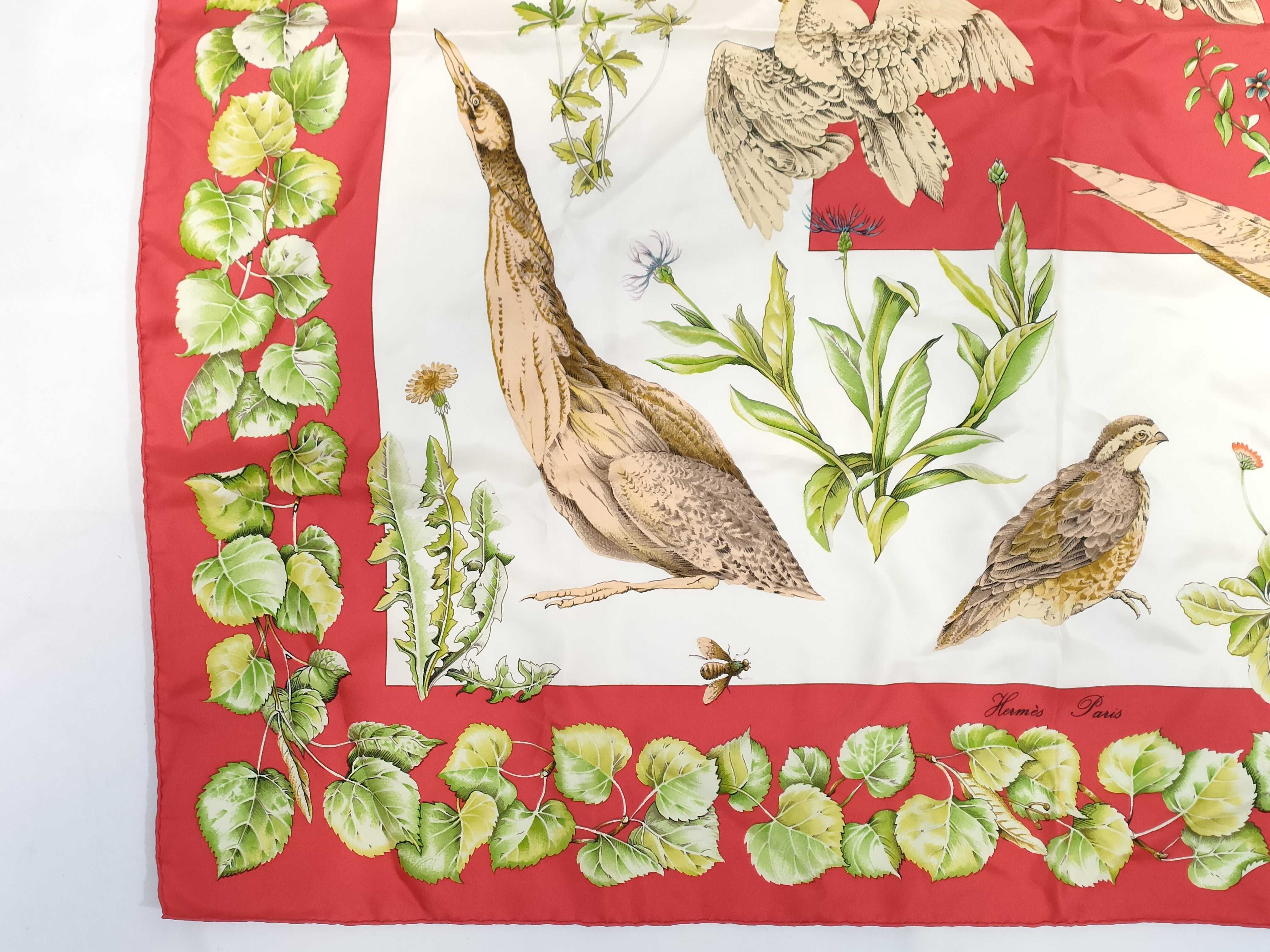 Hermès La Vie au Grand Air Silk Scarf by Jean-Louis Jaguet