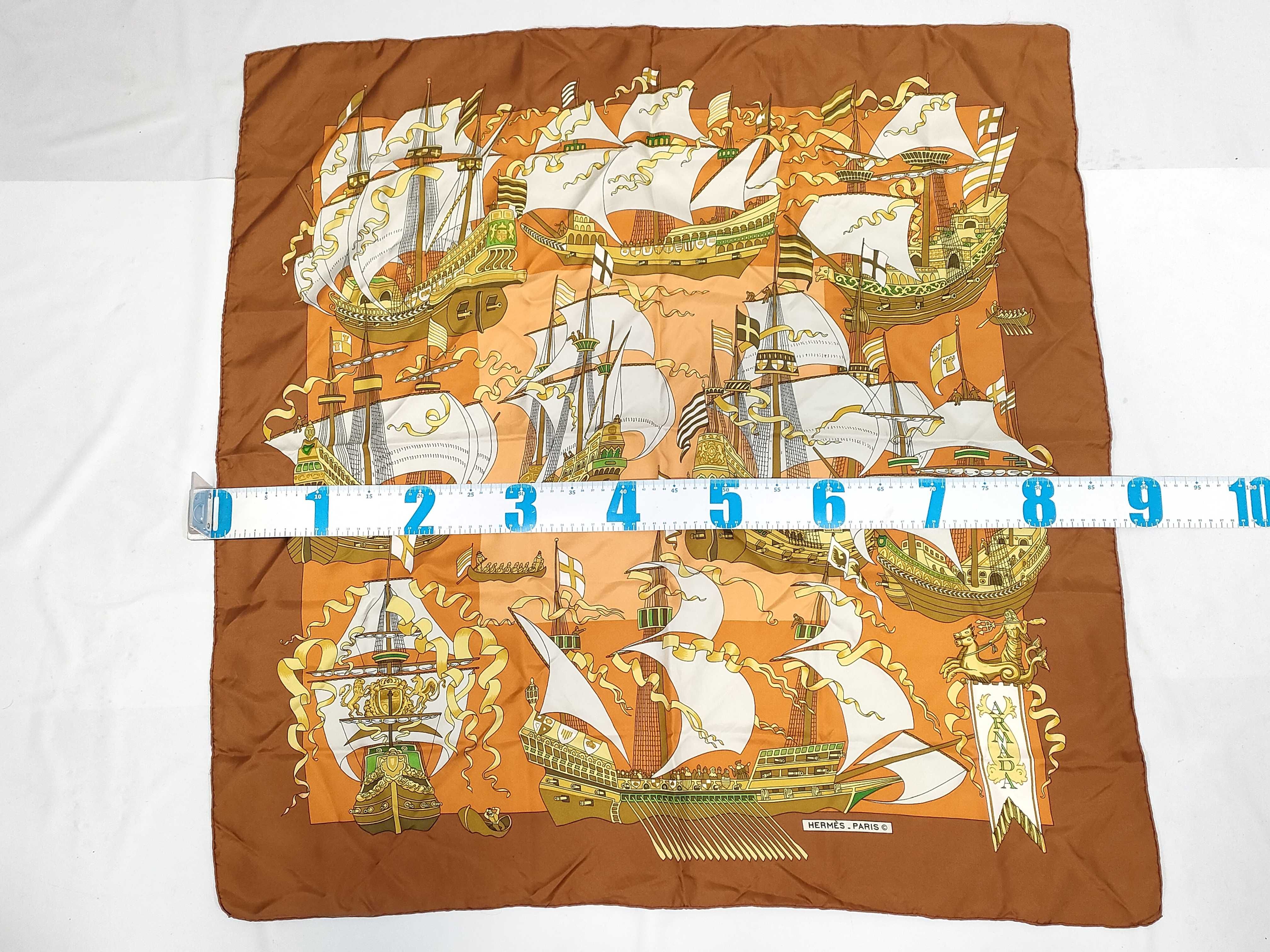 Hermès Silk Carré 90 Scarf in Armada Pattern