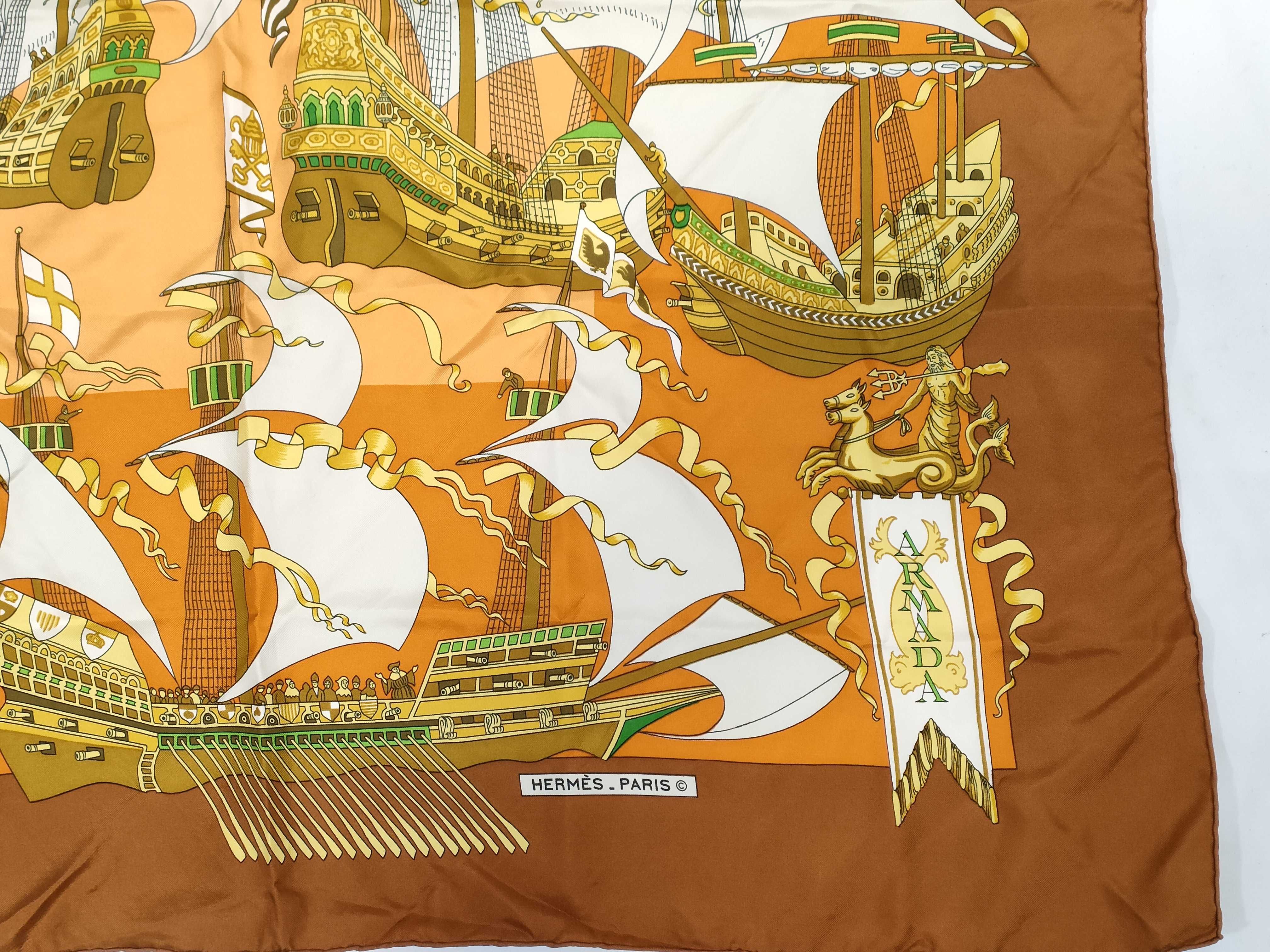 Hermès Silk Carré 90 Scarf in Armada Pattern