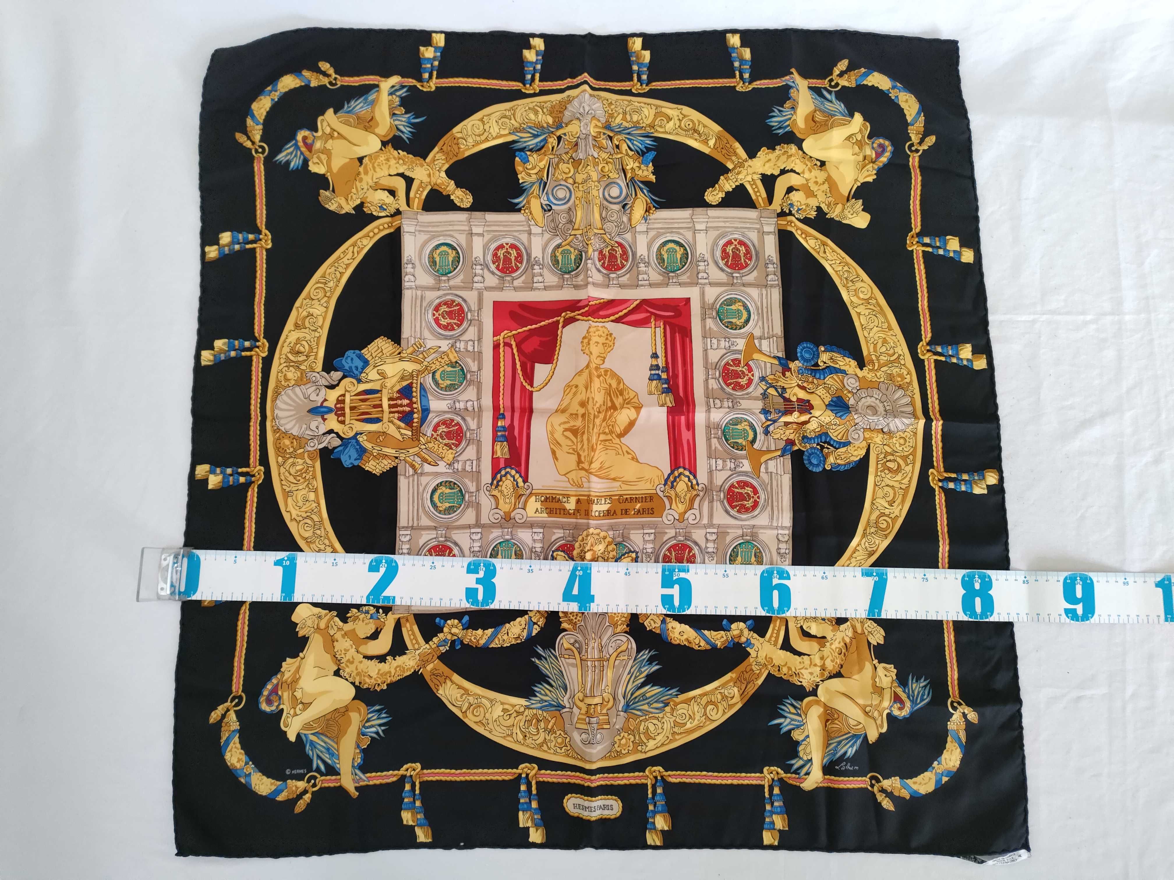 Hermès Hommage à Charles Garnier Silk Scarf