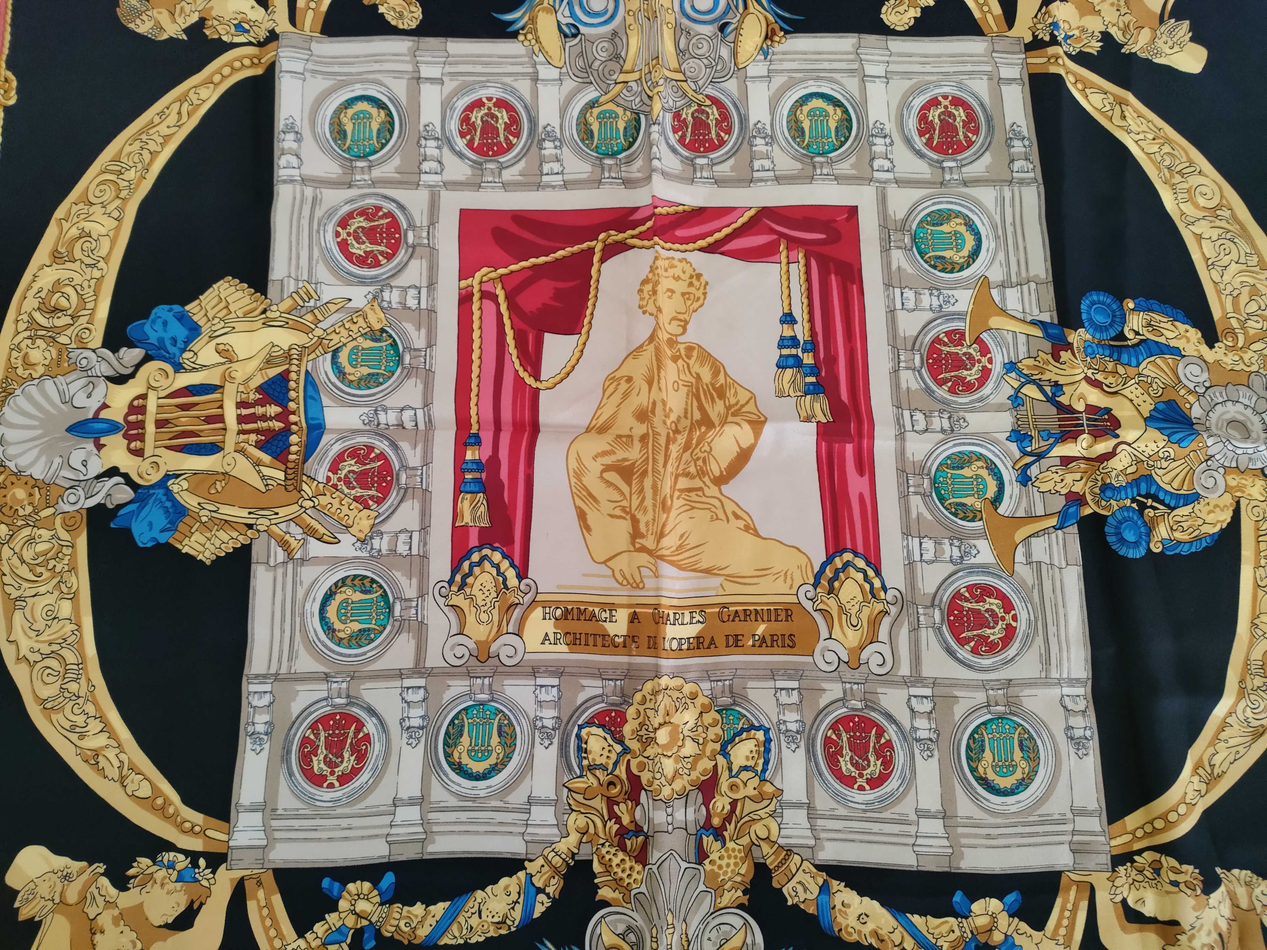 Hermès Hommage à Charles Garnier Silk Scarf