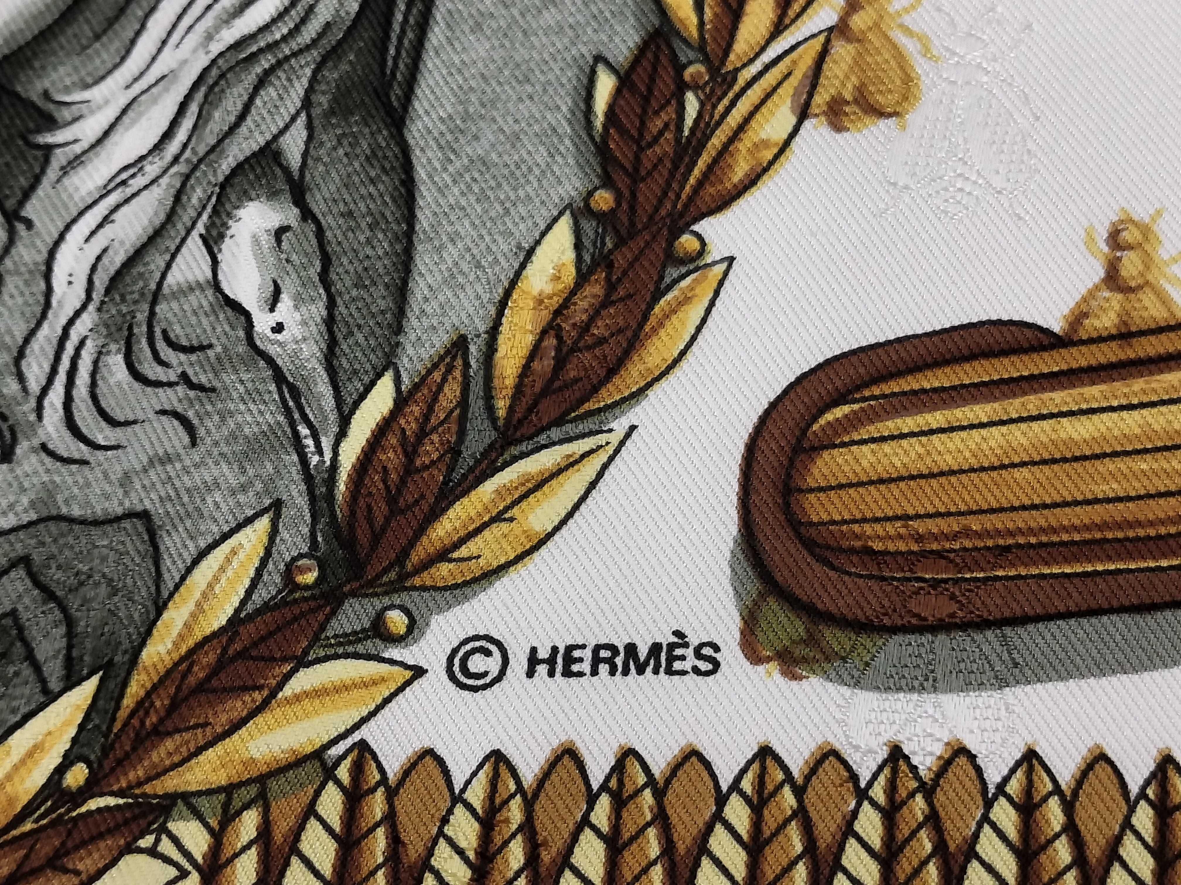 Hermès Napoléon Philippe Ledoux Jacquard Silk Scarf