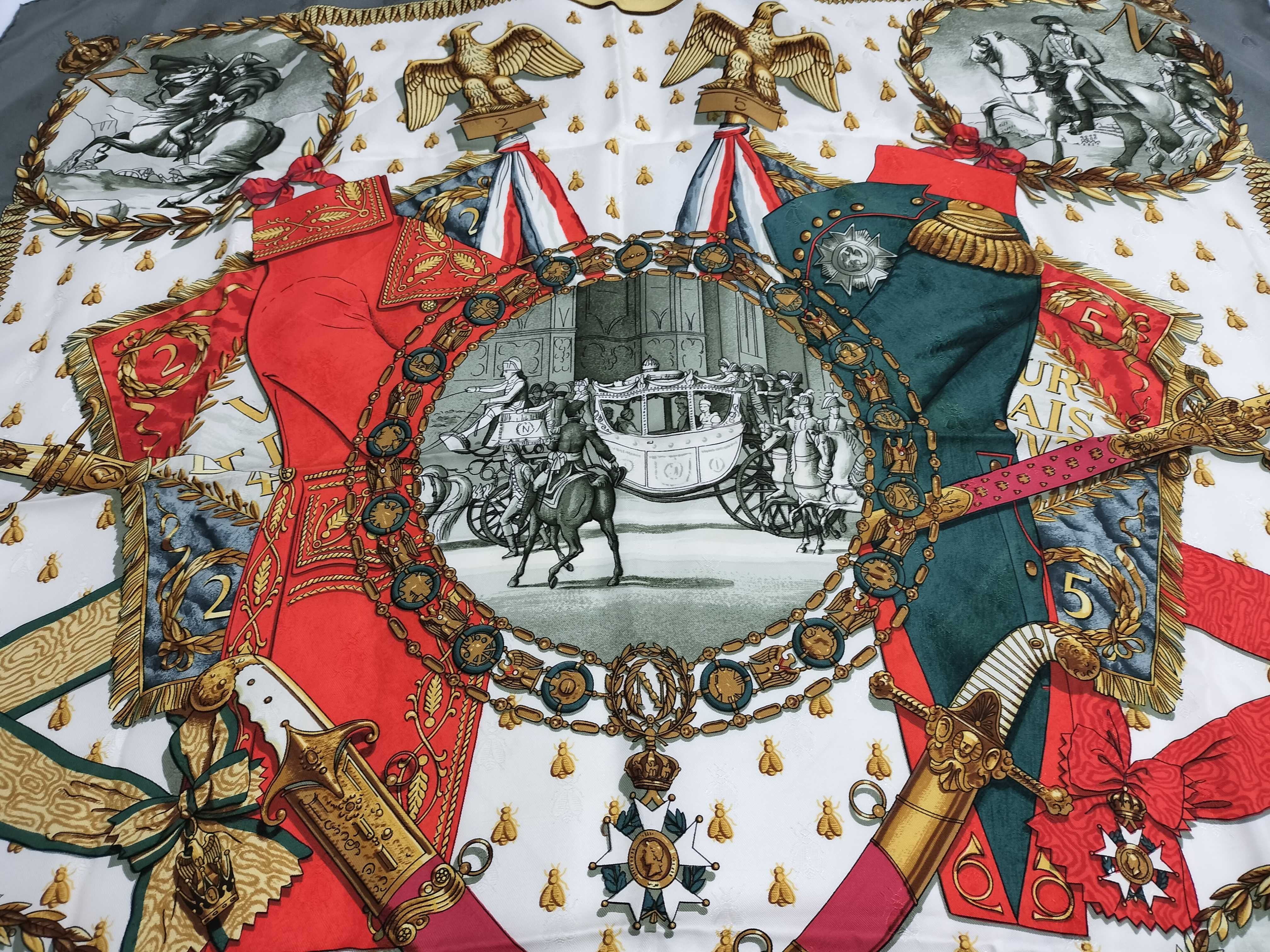 Hermès Napoléon Philippe Ledoux Jacquard Silk Scarf