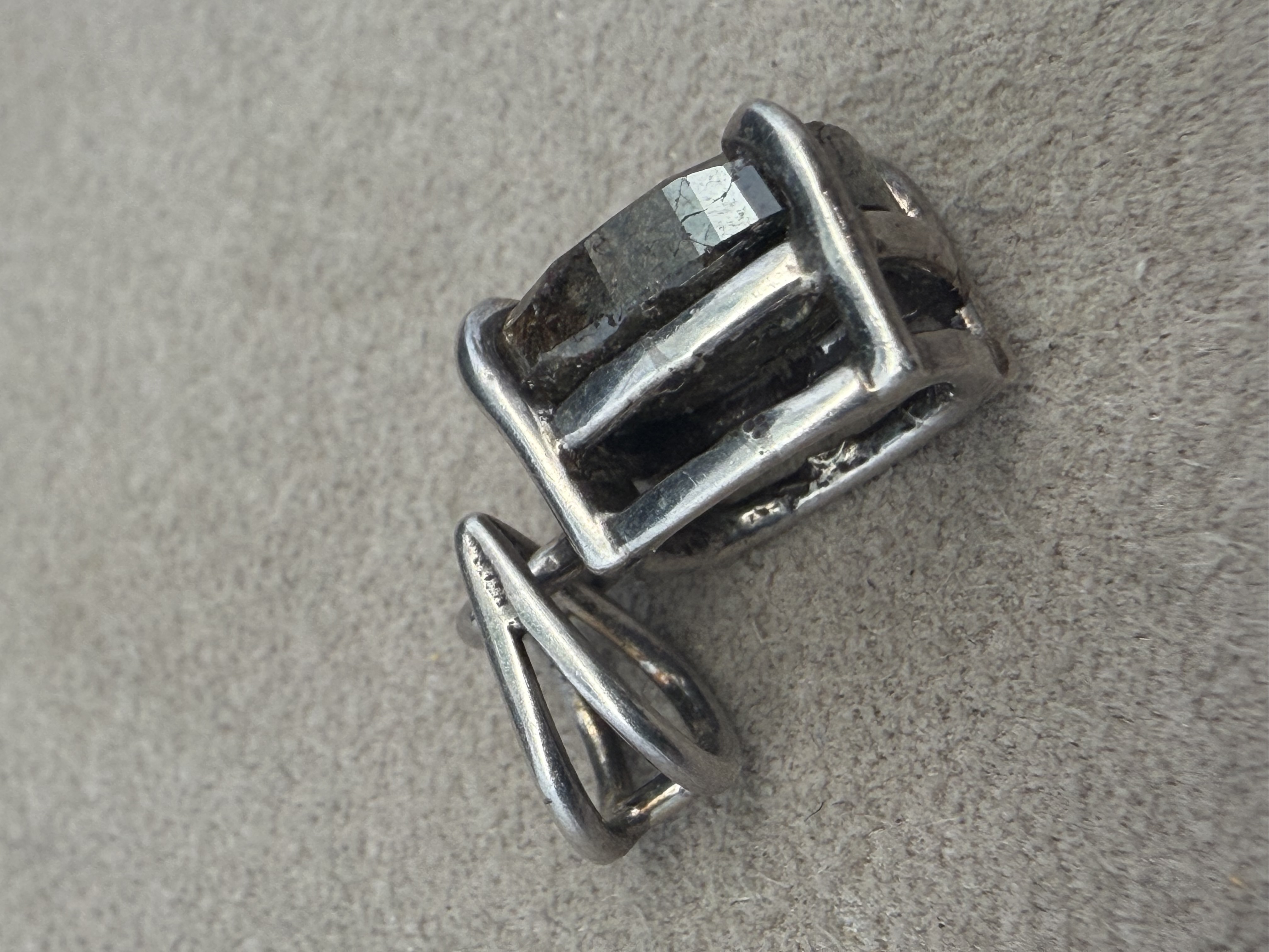 Salt and Pepper Diamond Pendant