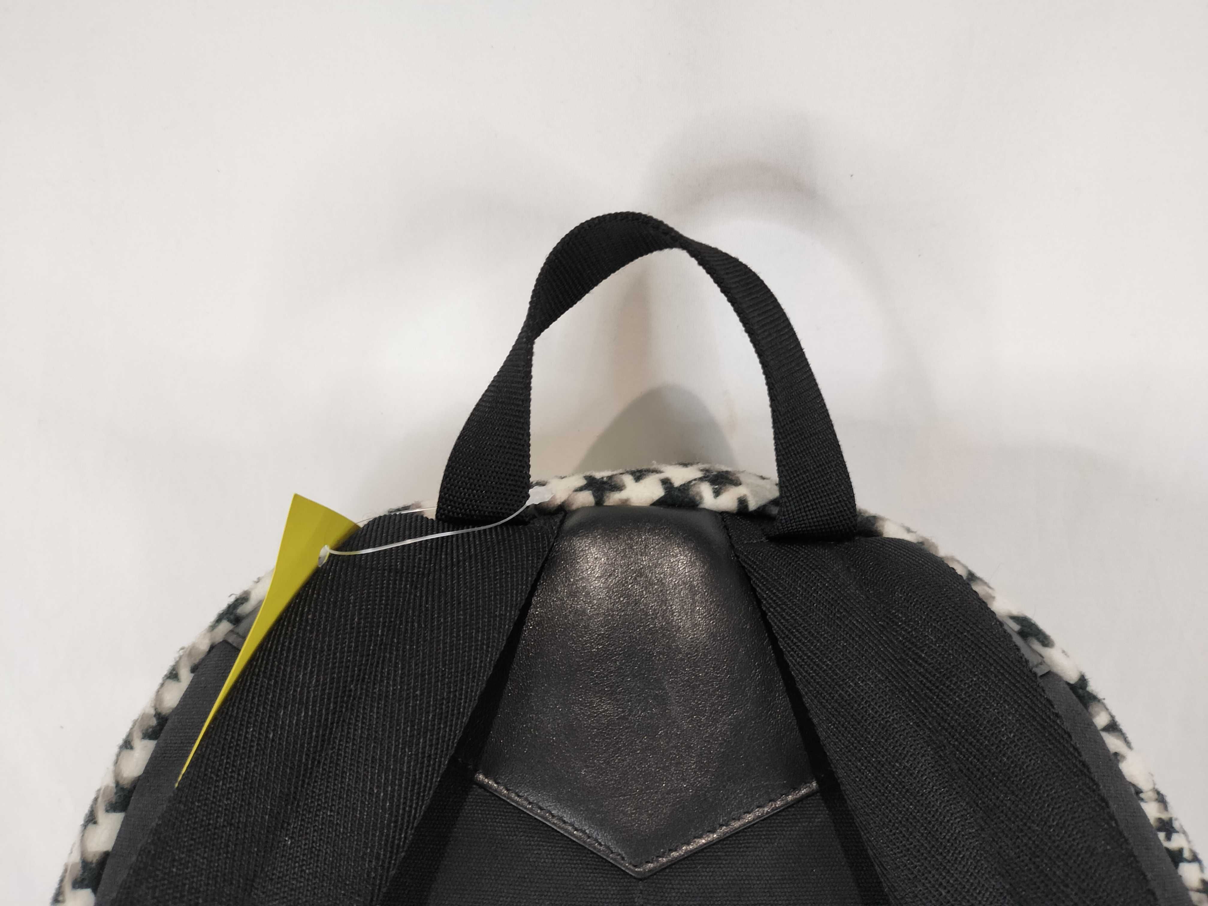 Jimmy Choo Wilmer Star Houndstooth Patterned Textile and Leather Backpack
