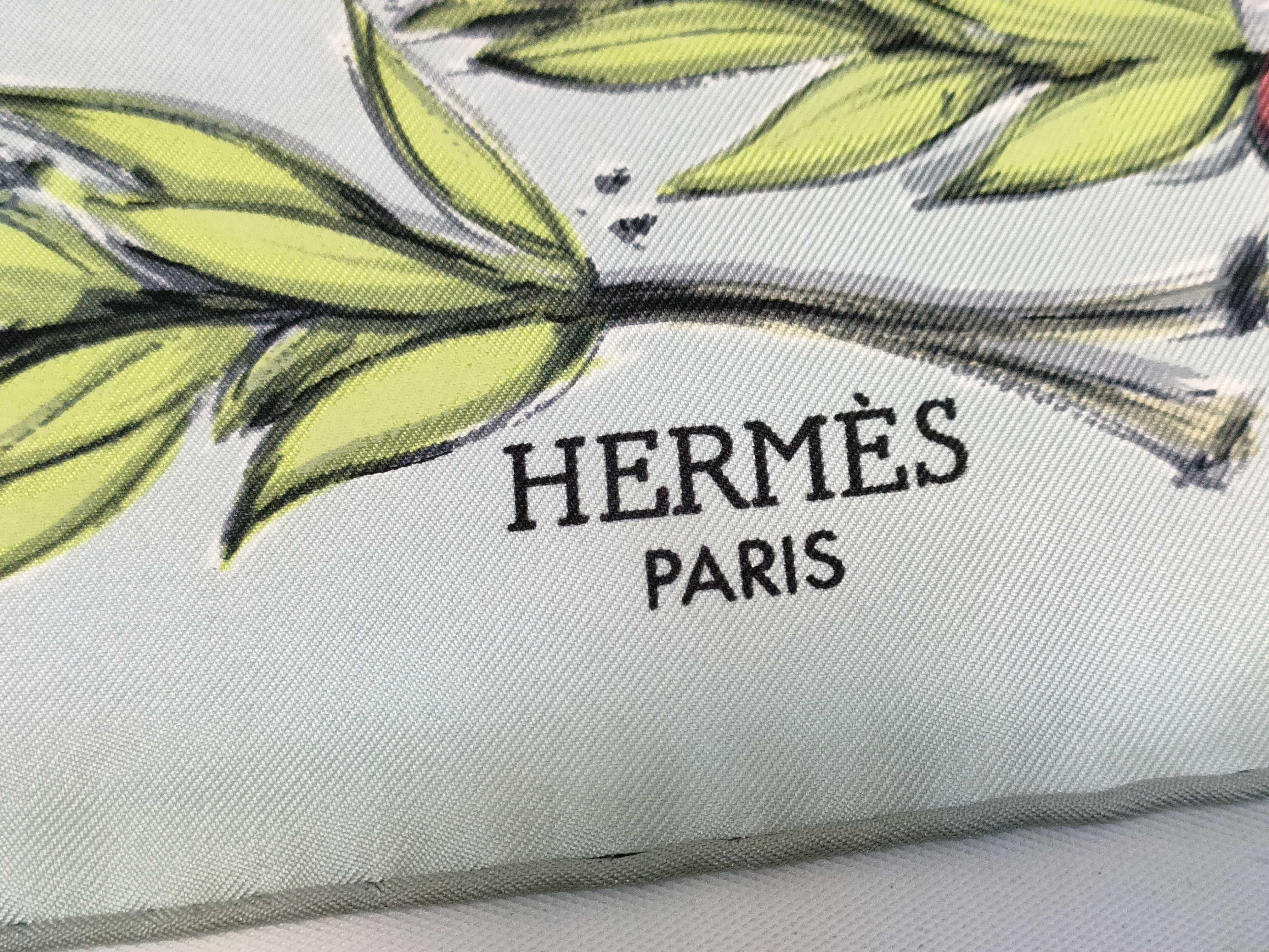 Hermès Maurice Taquoy Chantilly Silk Scarf