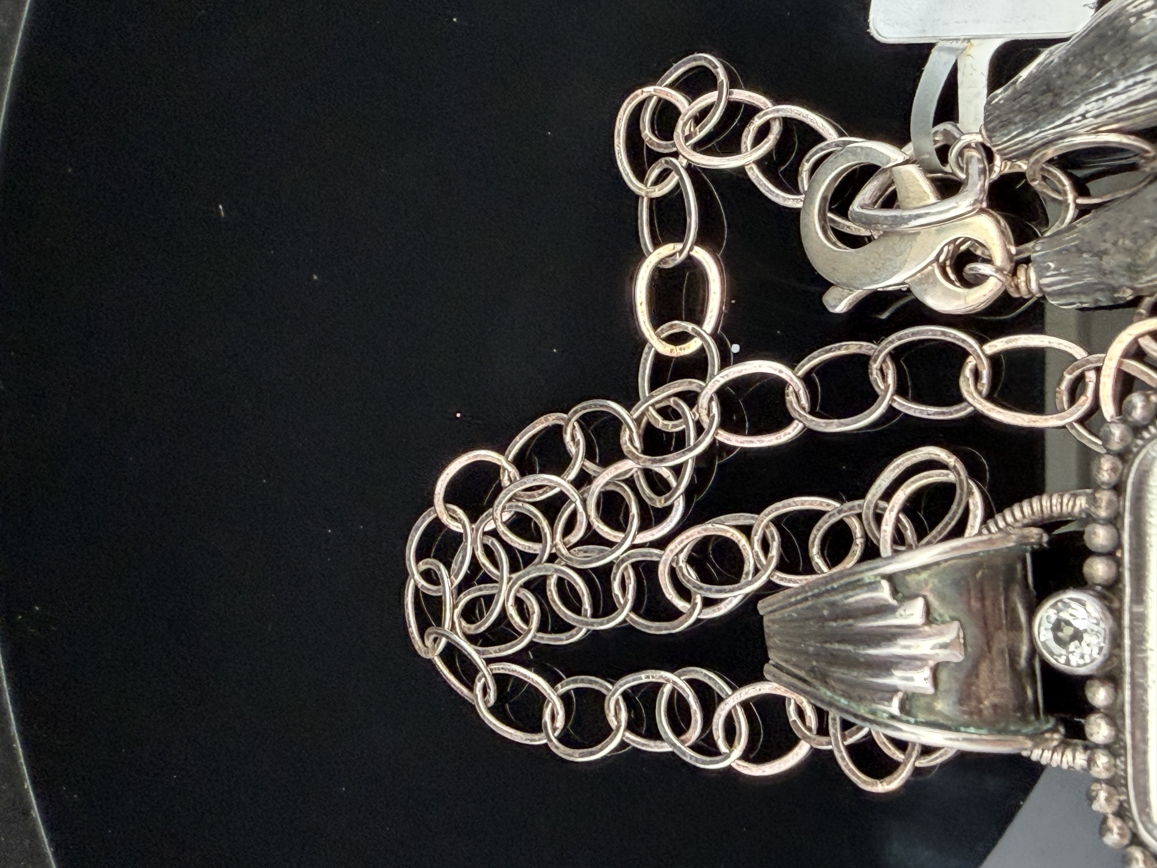 Sterling Silver Venetian Glass Necklace