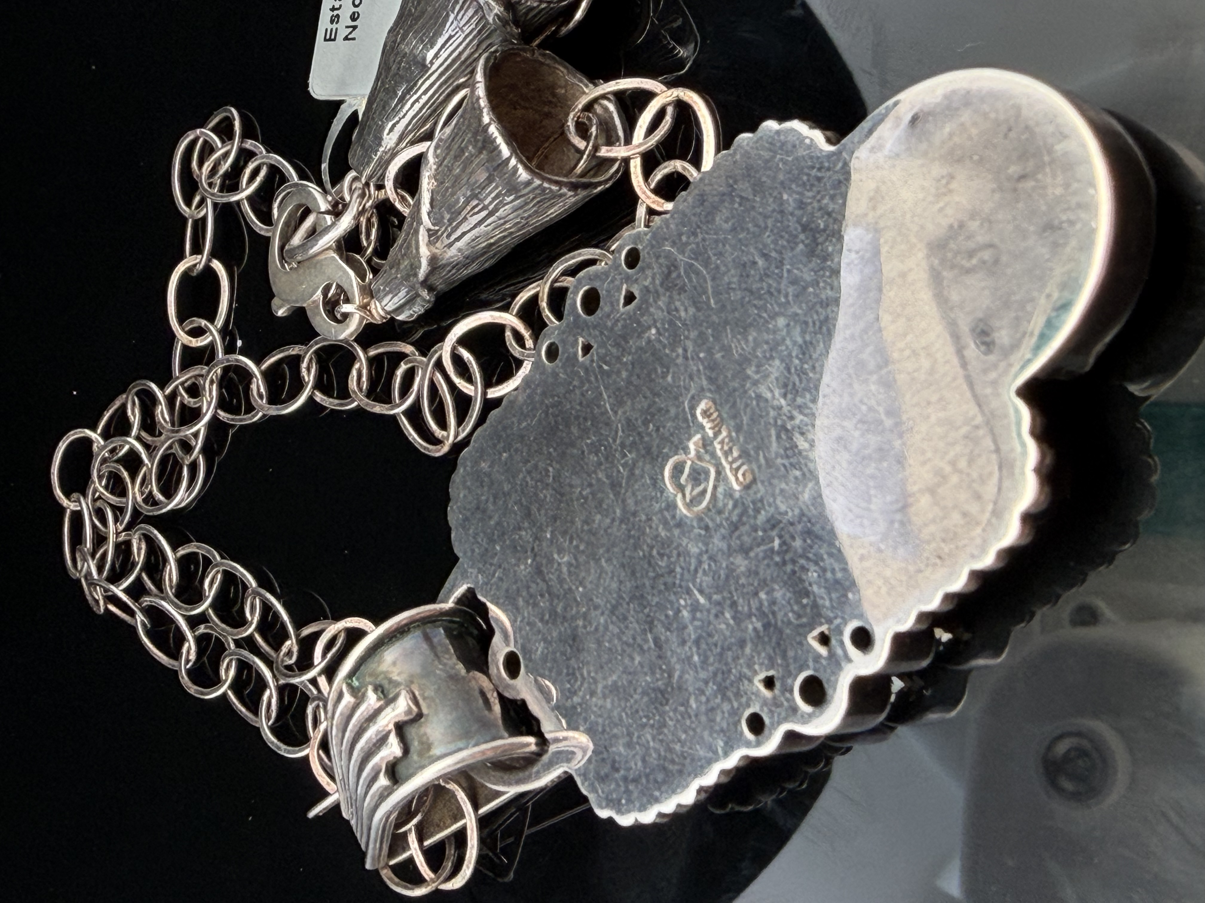Sterling Silver Venetian Glass Necklace