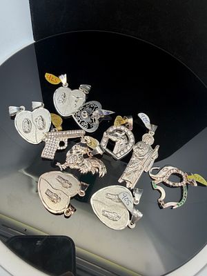 Sterling Silver Pendant Lot. Assorted Sterling pendants 51.2 grams.