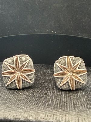 David Yurman Sterling Silver Cufflinks. Good condition weight is 27.1 grams.