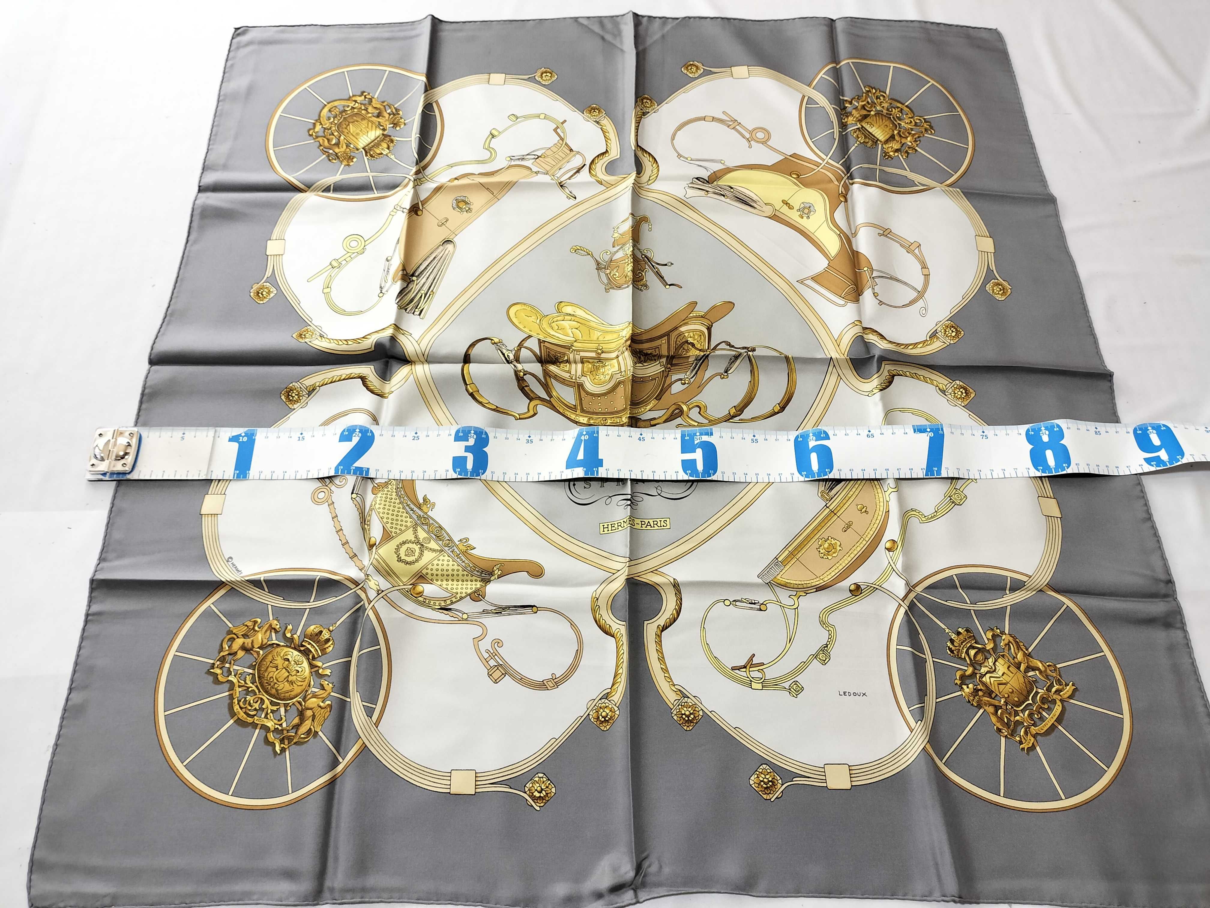 Hermès Springs Silk Scarf by Philippe Ledoux