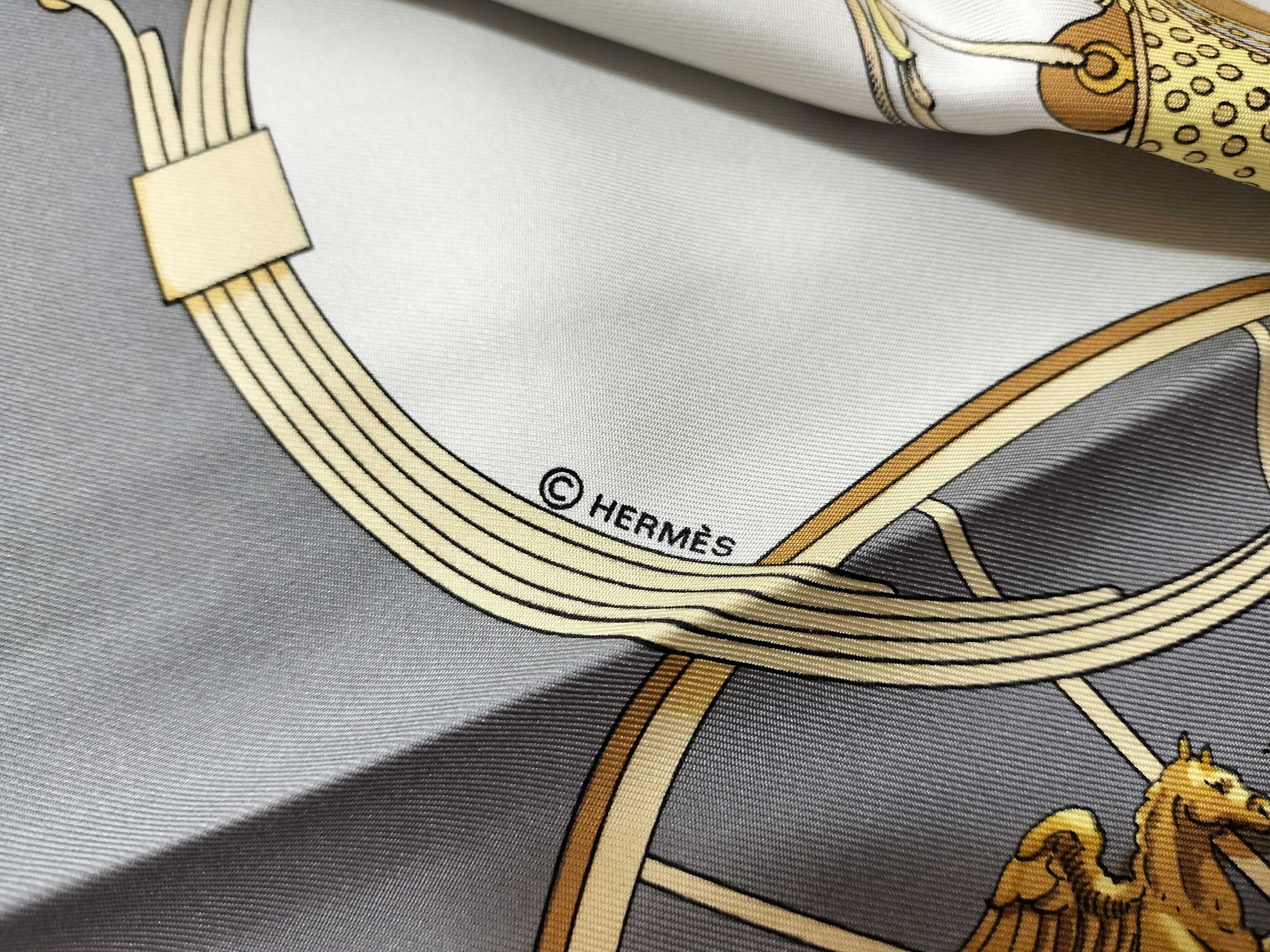Hermès Springs Silk Scarf by Philippe Ledoux