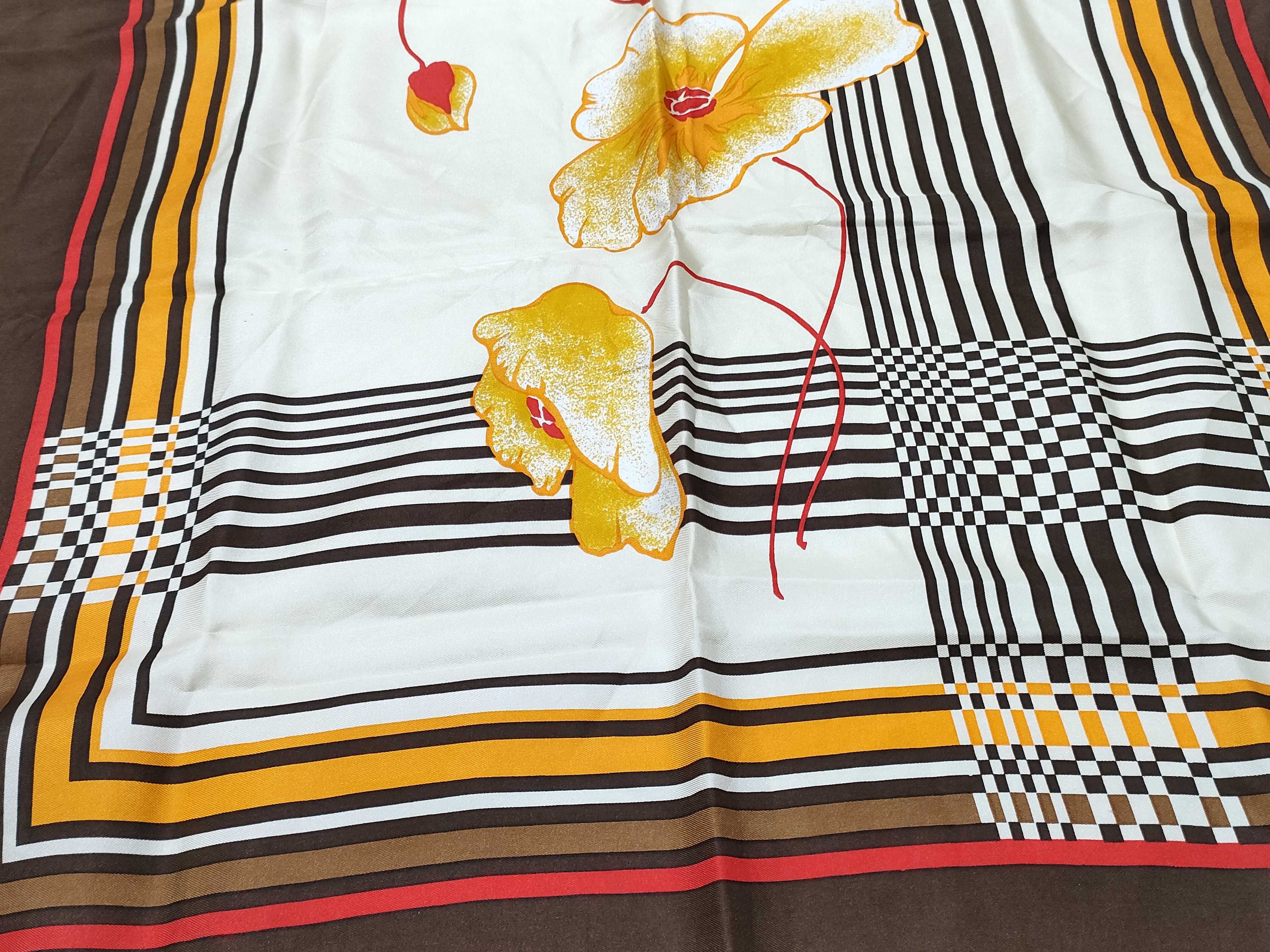 A Group of Five Christian Dior Silk Scarves