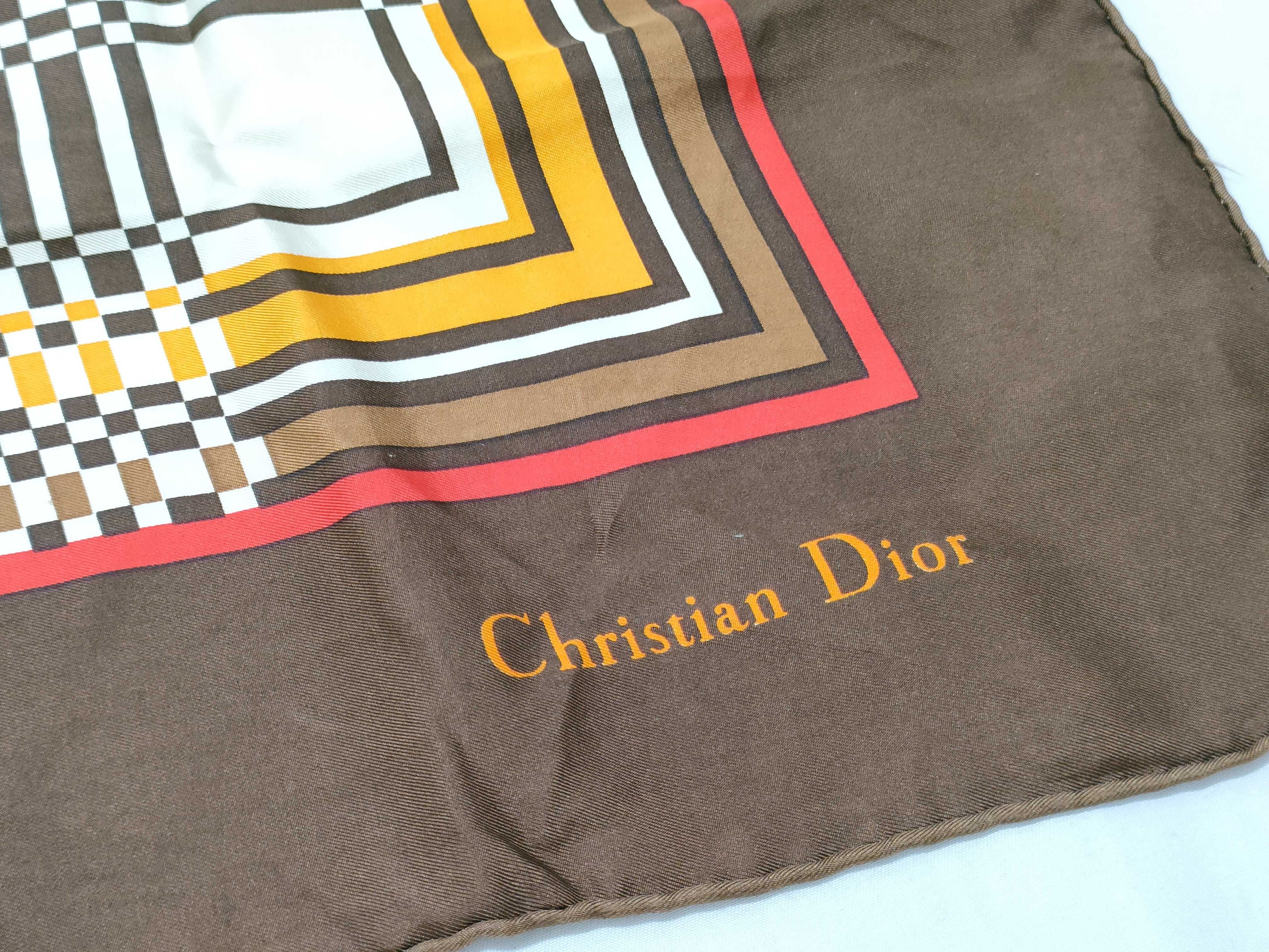 A Group of Five Christian Dior Silk Scarves