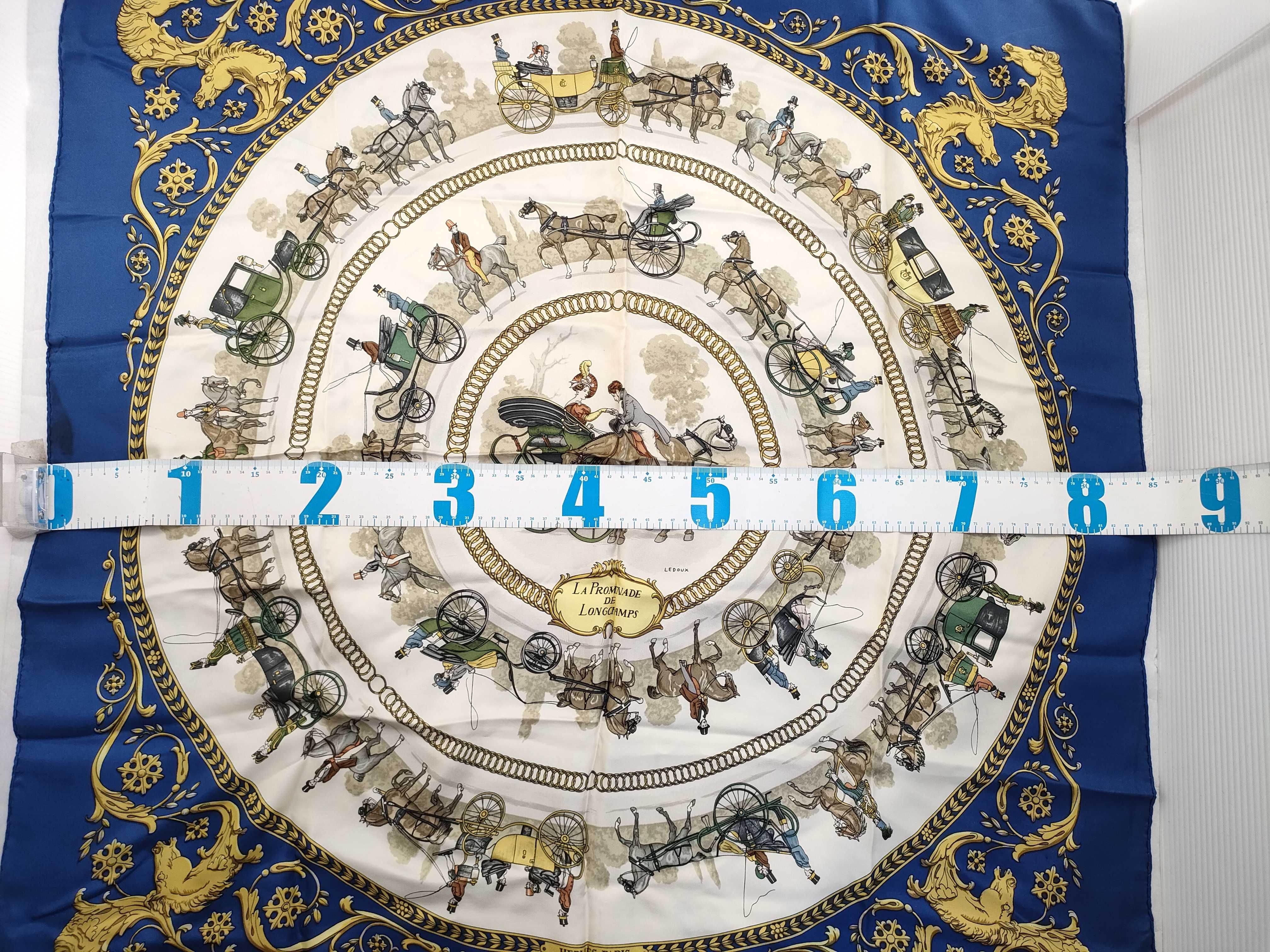 Hermes La Promenade de Longchamps Silk Scarf