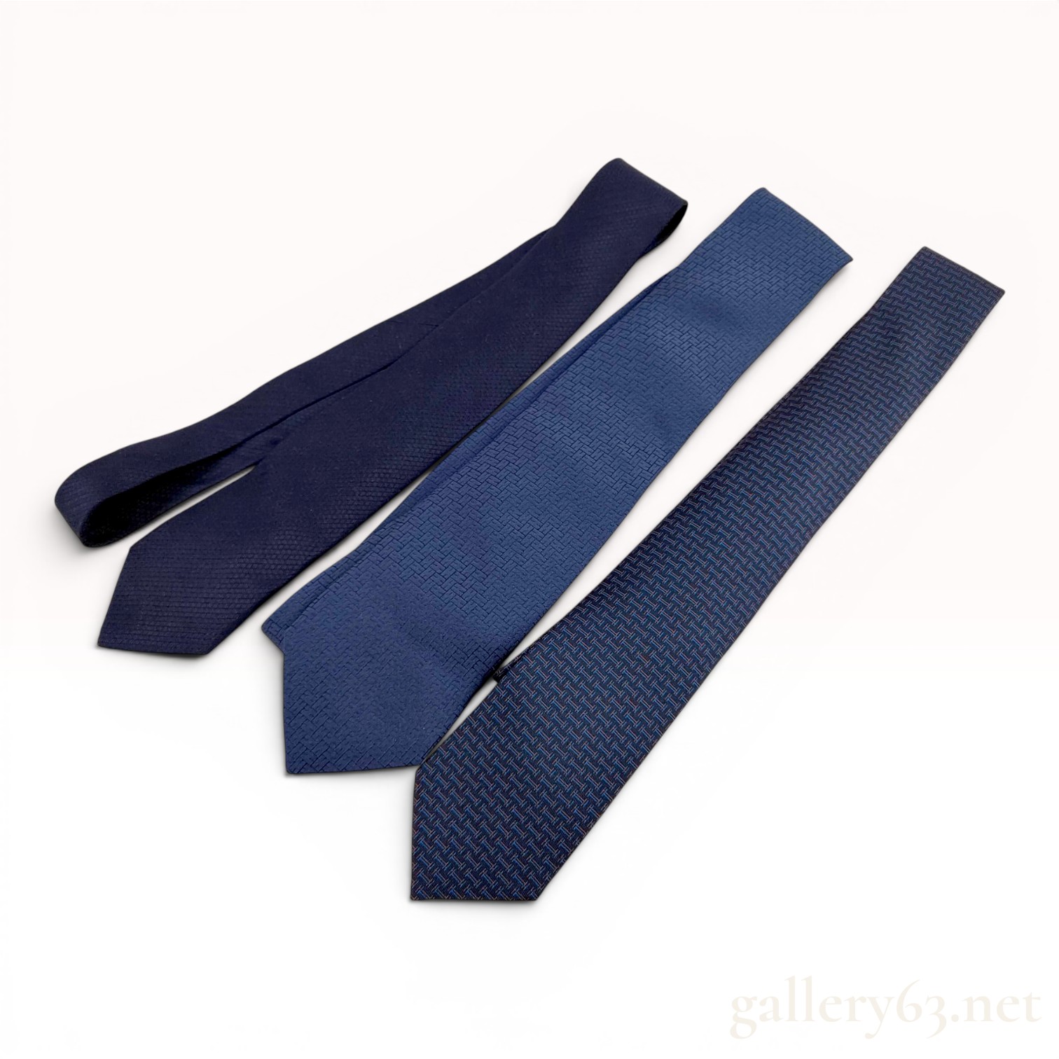 Three Hermès Paris Silk Neckties