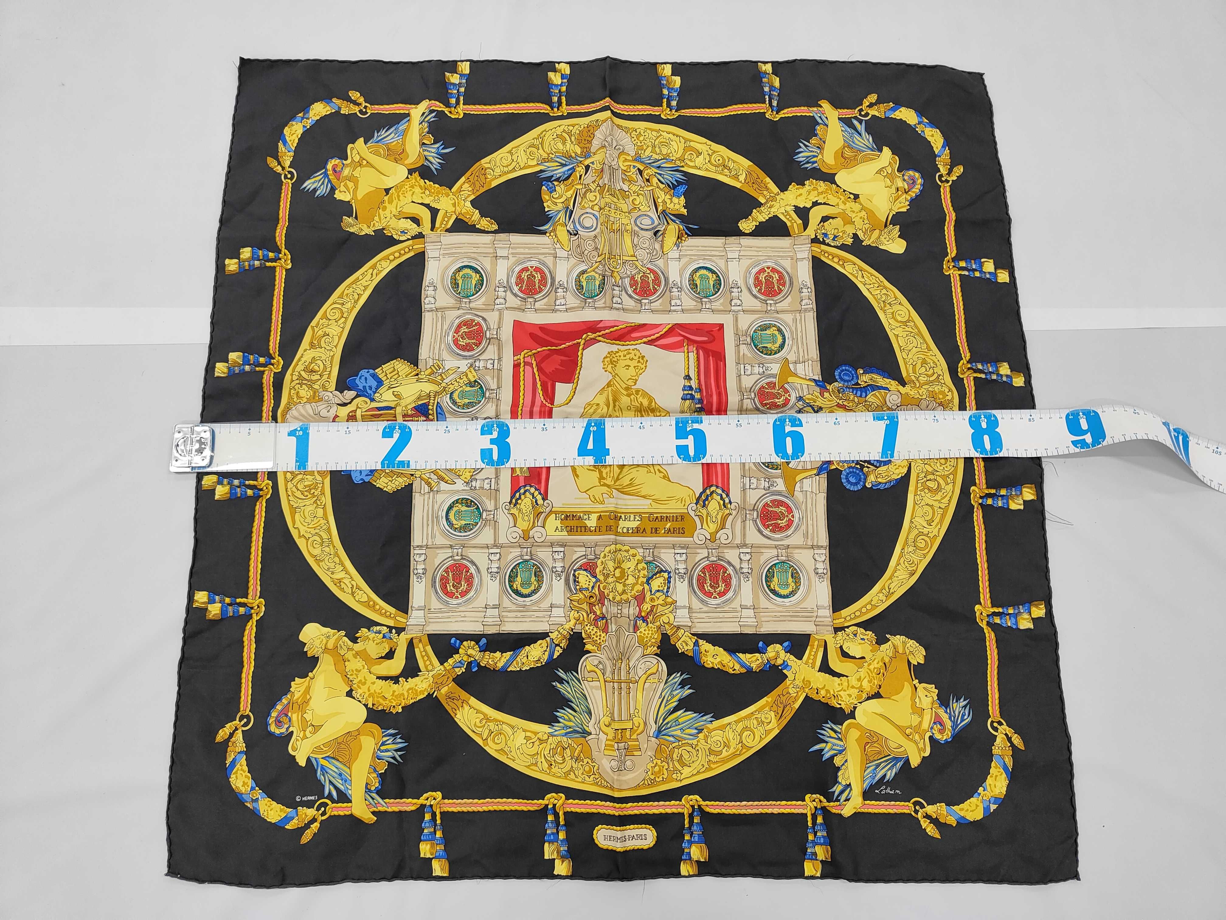 Hermès Hommage a Charles Garnier Silk Scarf by Latham