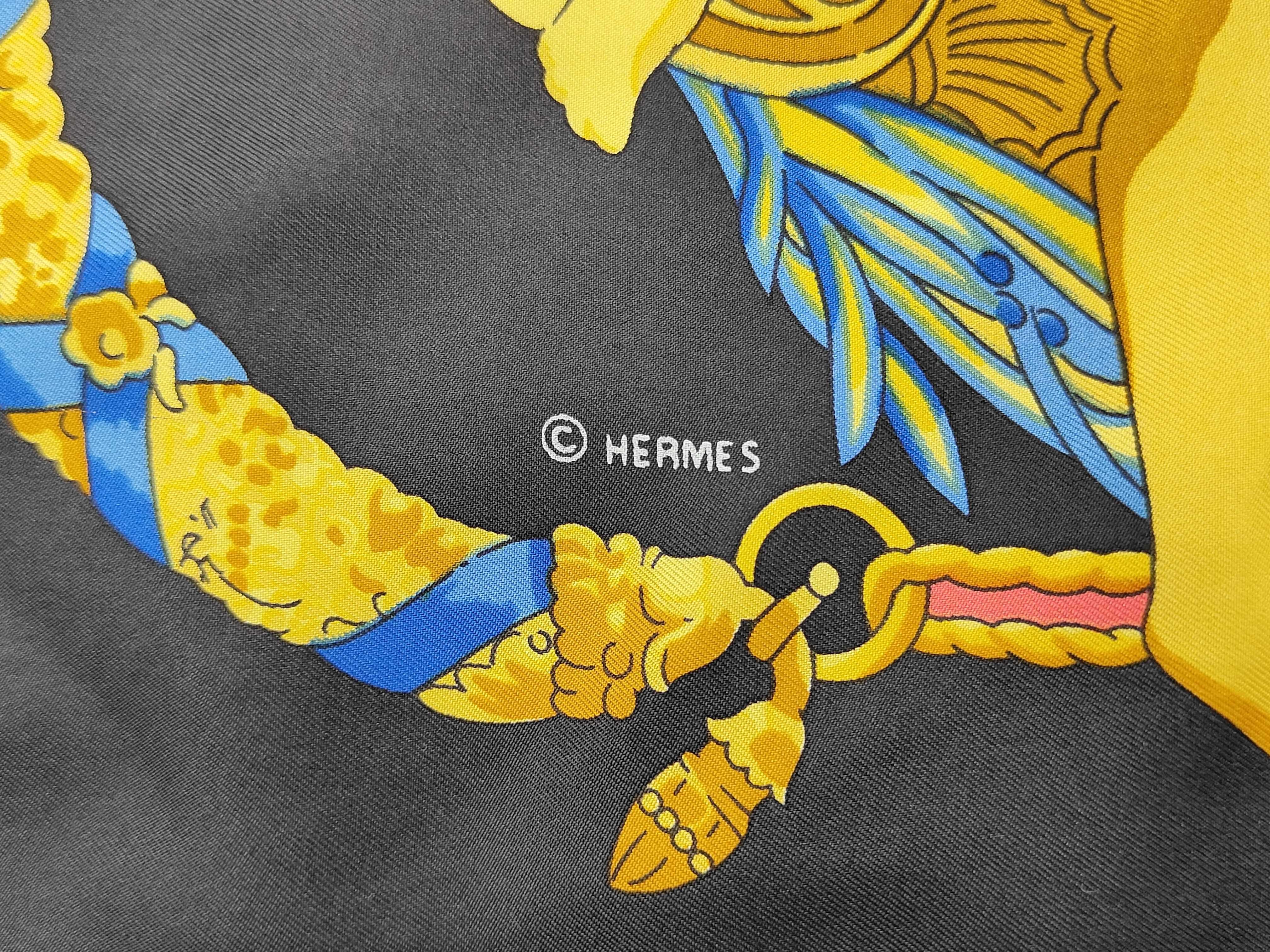 Hermès Hommage a Charles Garnier Silk Scarf by Latham