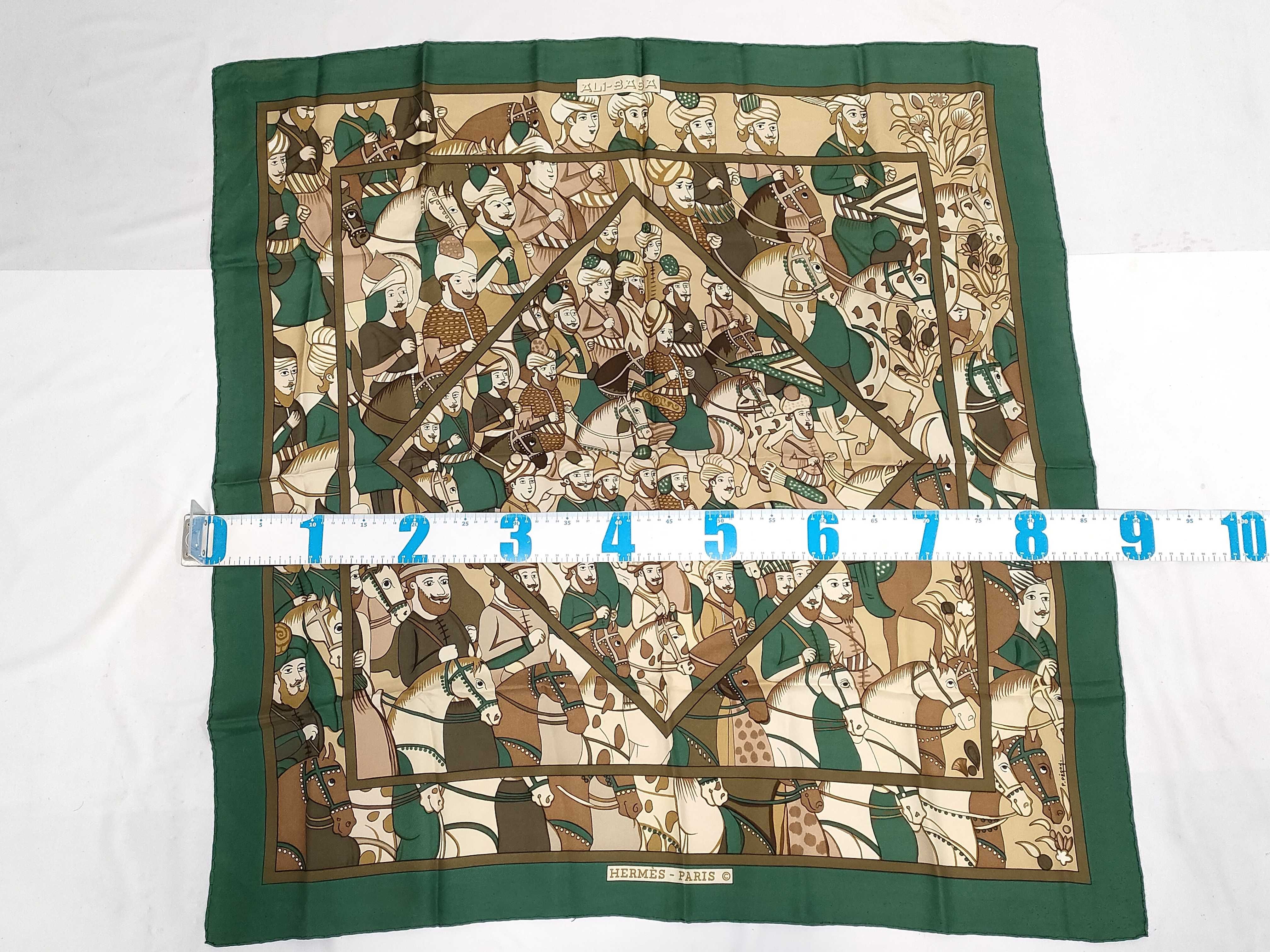 Hermès Paris Ali-Baba Silk Scarf Designed by Pierre Péron