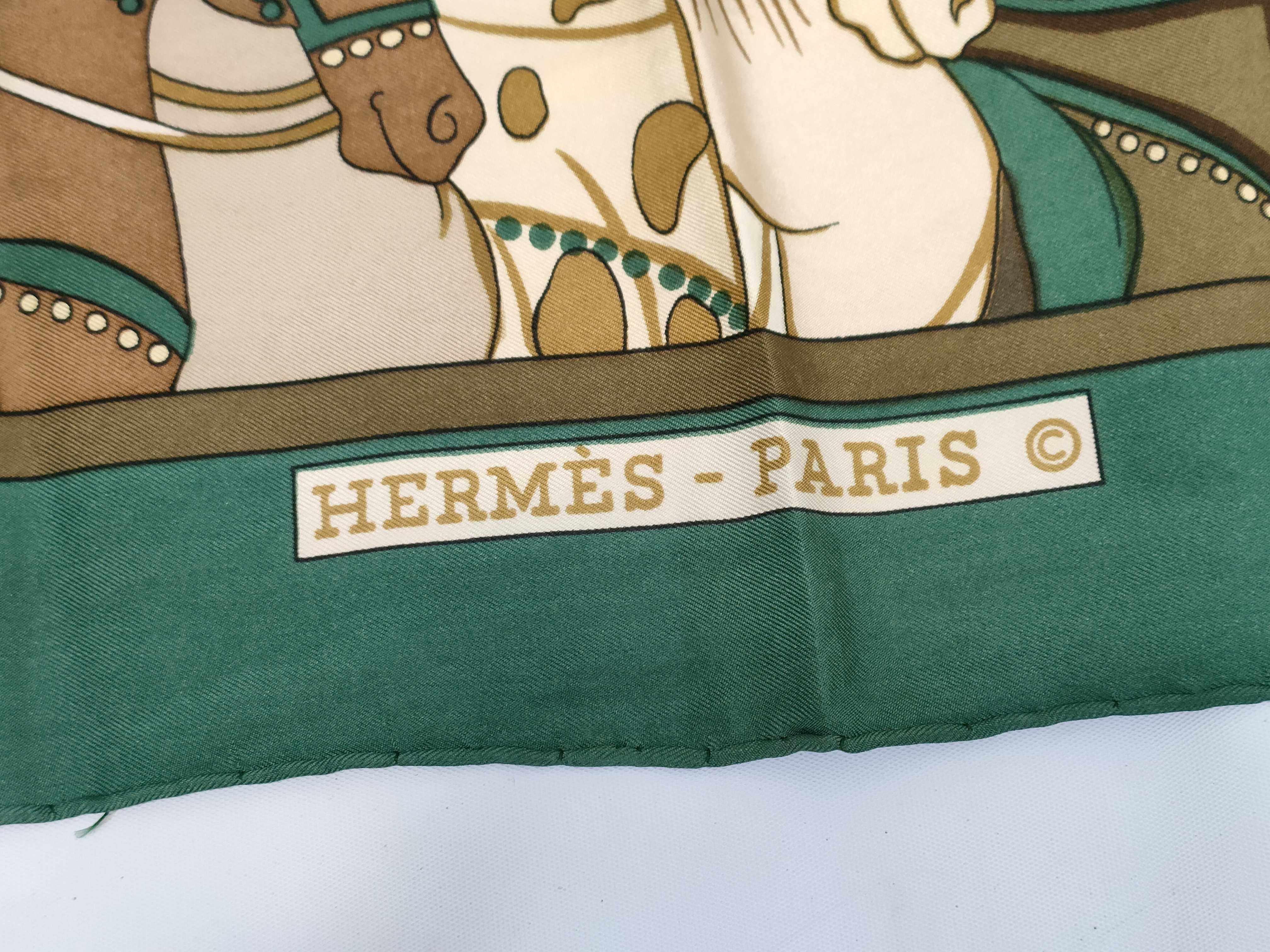 Hermès Paris Ali-Baba Silk Scarf Designed by Pierre Péron