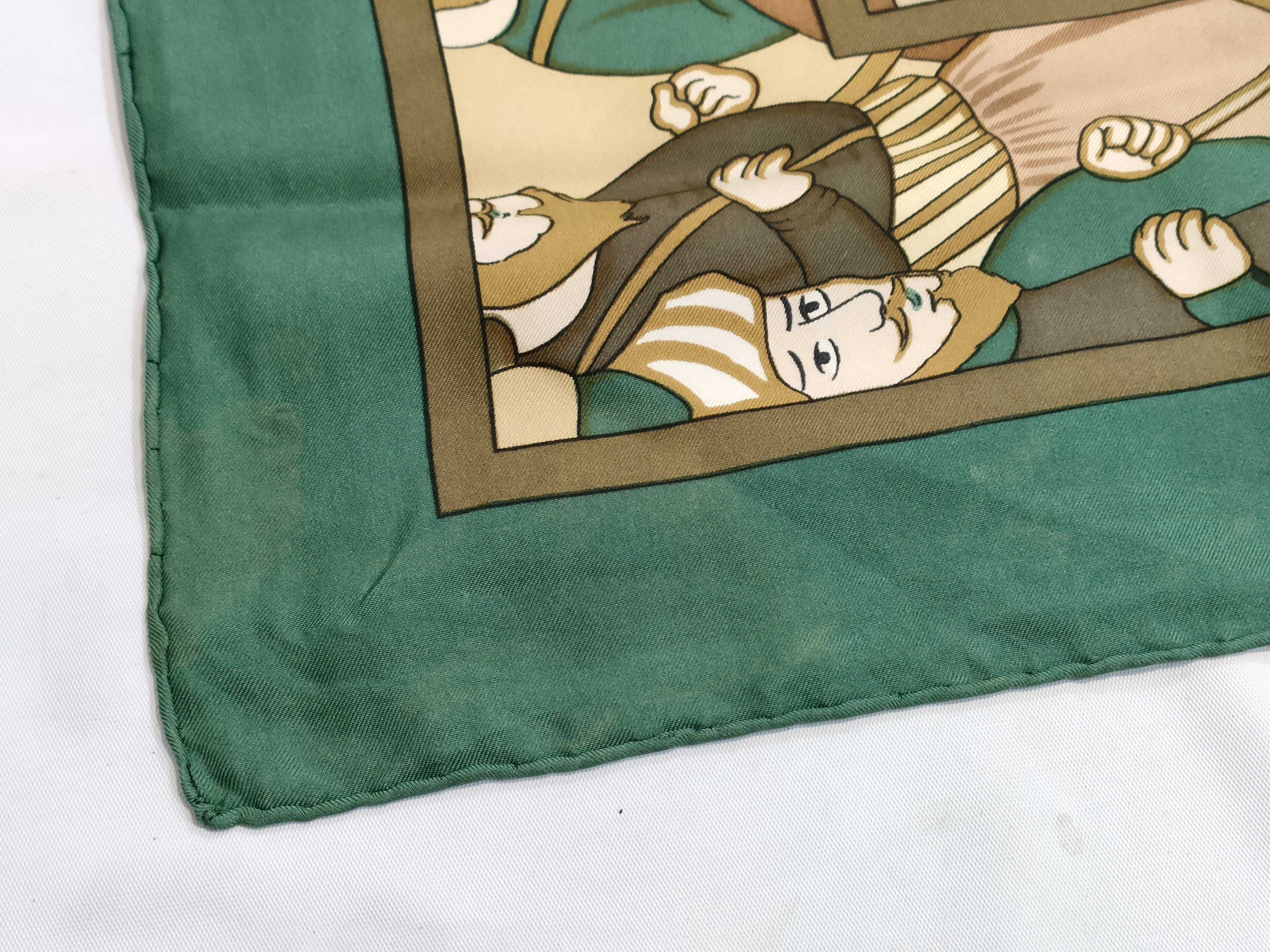 Hermès Paris Ali-Baba Silk Scarf Designed by Pierre Péron