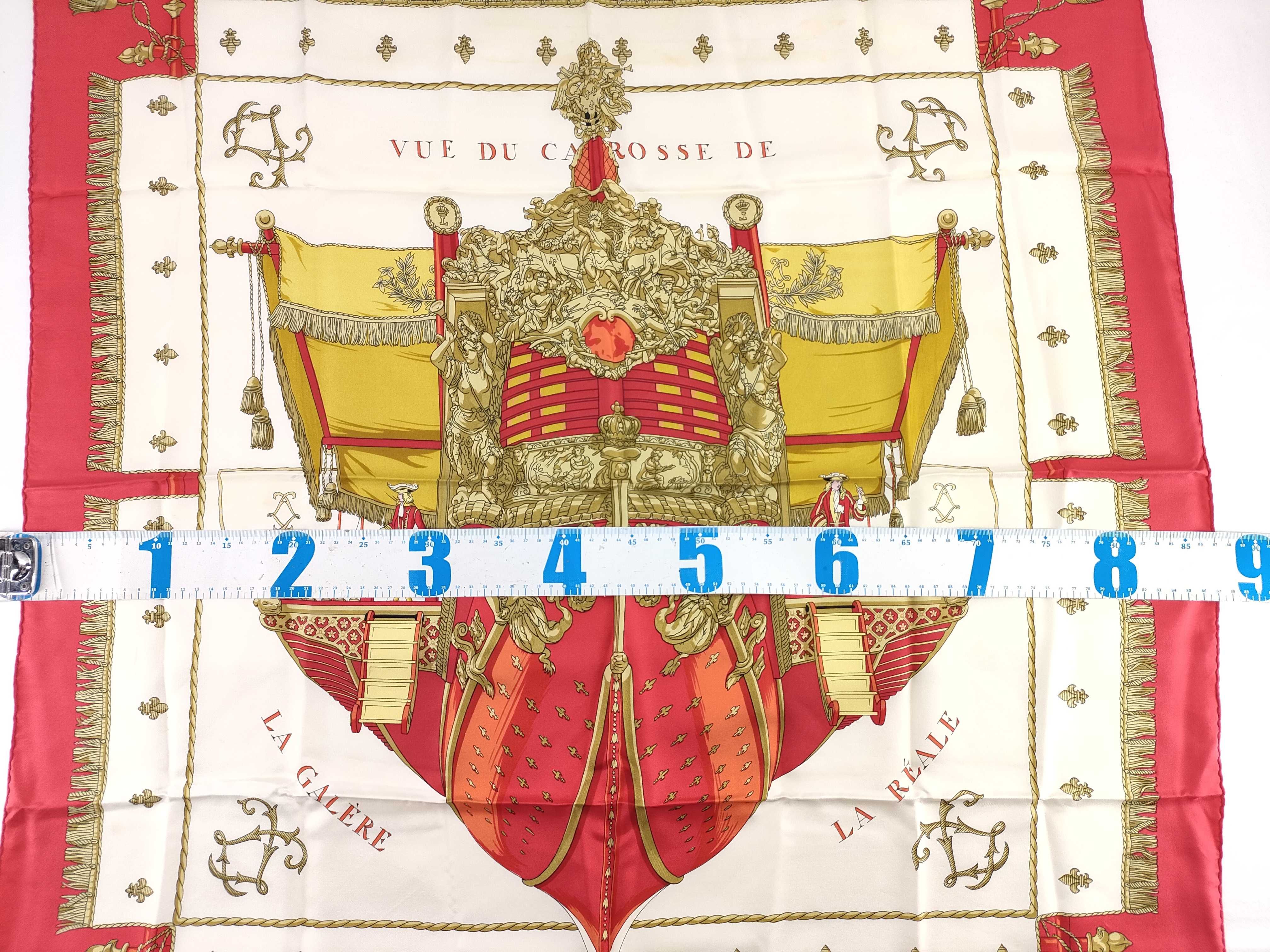 Hermès Silk Scarf Vue du Carrosse de la Galère La Réale Hugo Grygkar 1953