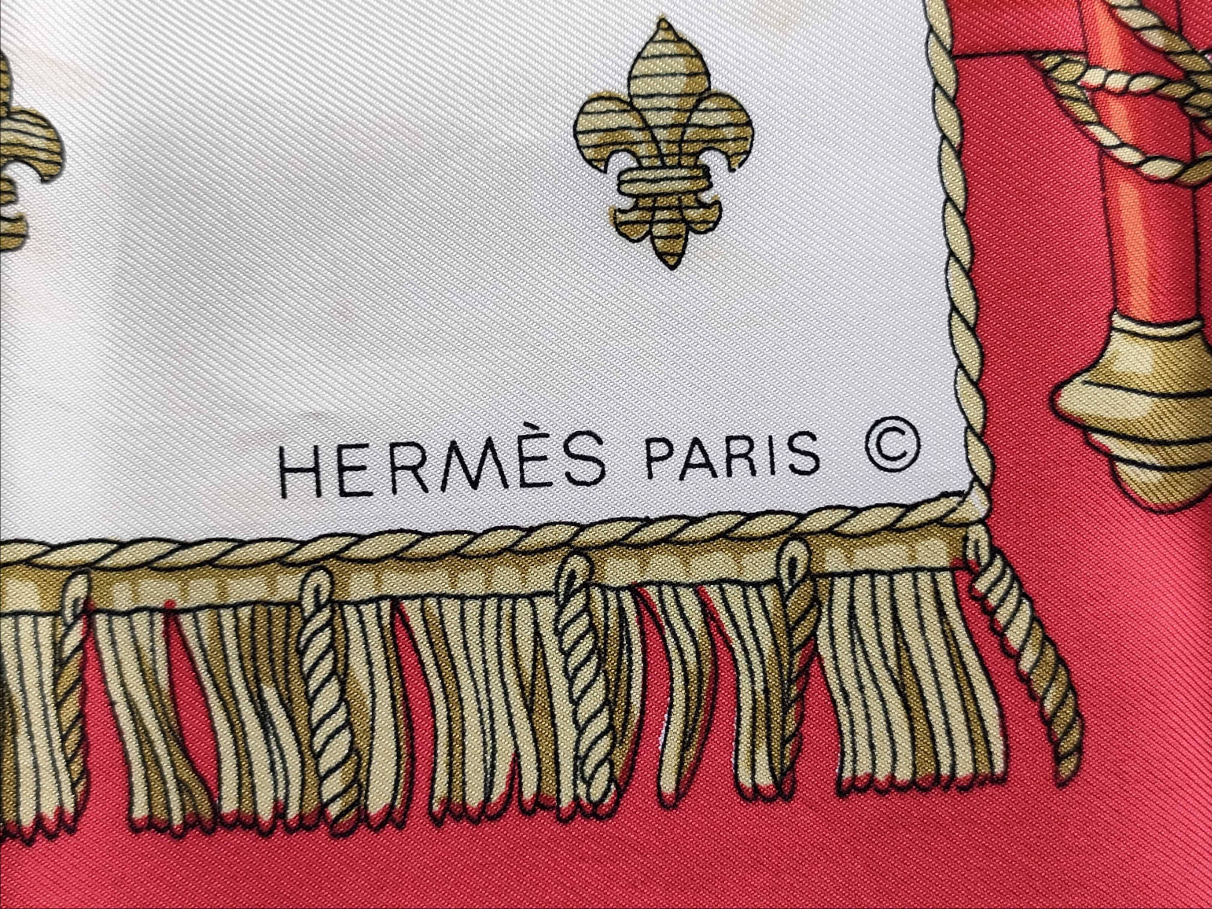 Hermès Silk Scarf Vue du Carrosse de la Galère La Réale Hugo Grygkar 1953