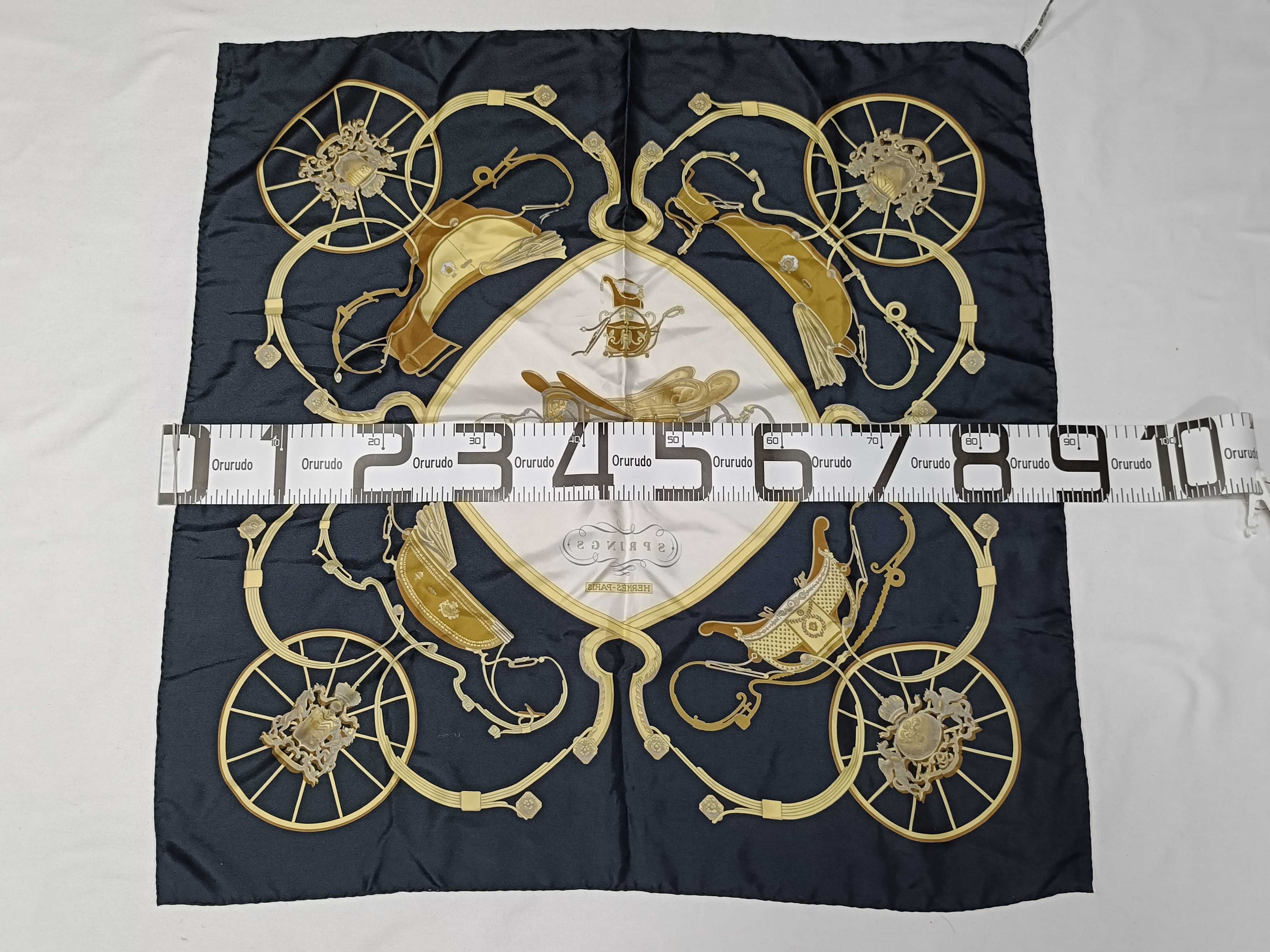 Hermès Springs Silk Scarf by Philippe Ledoux