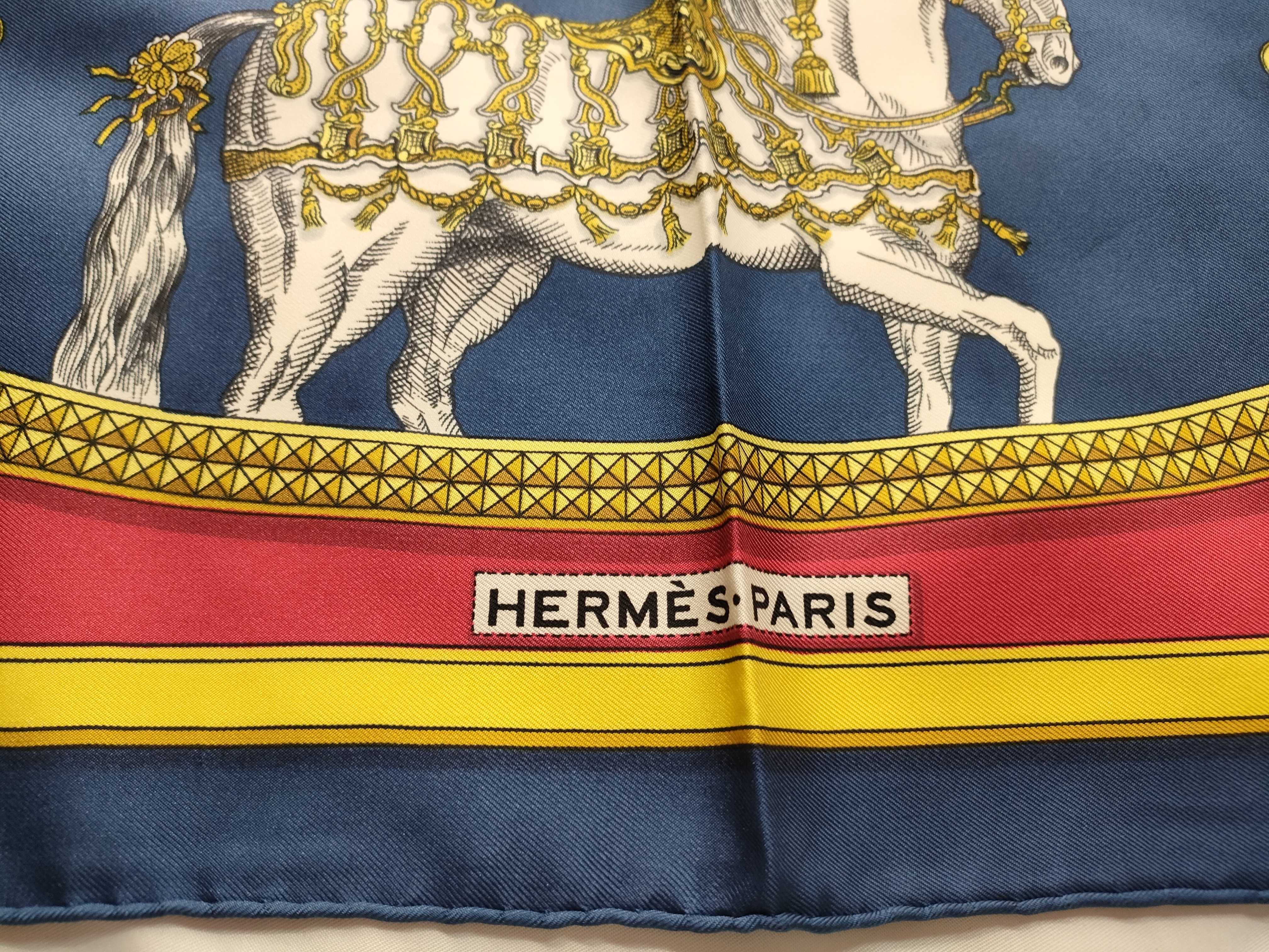 Hermès Grand Apparat Silk Scarf designed by Jacques Eudel