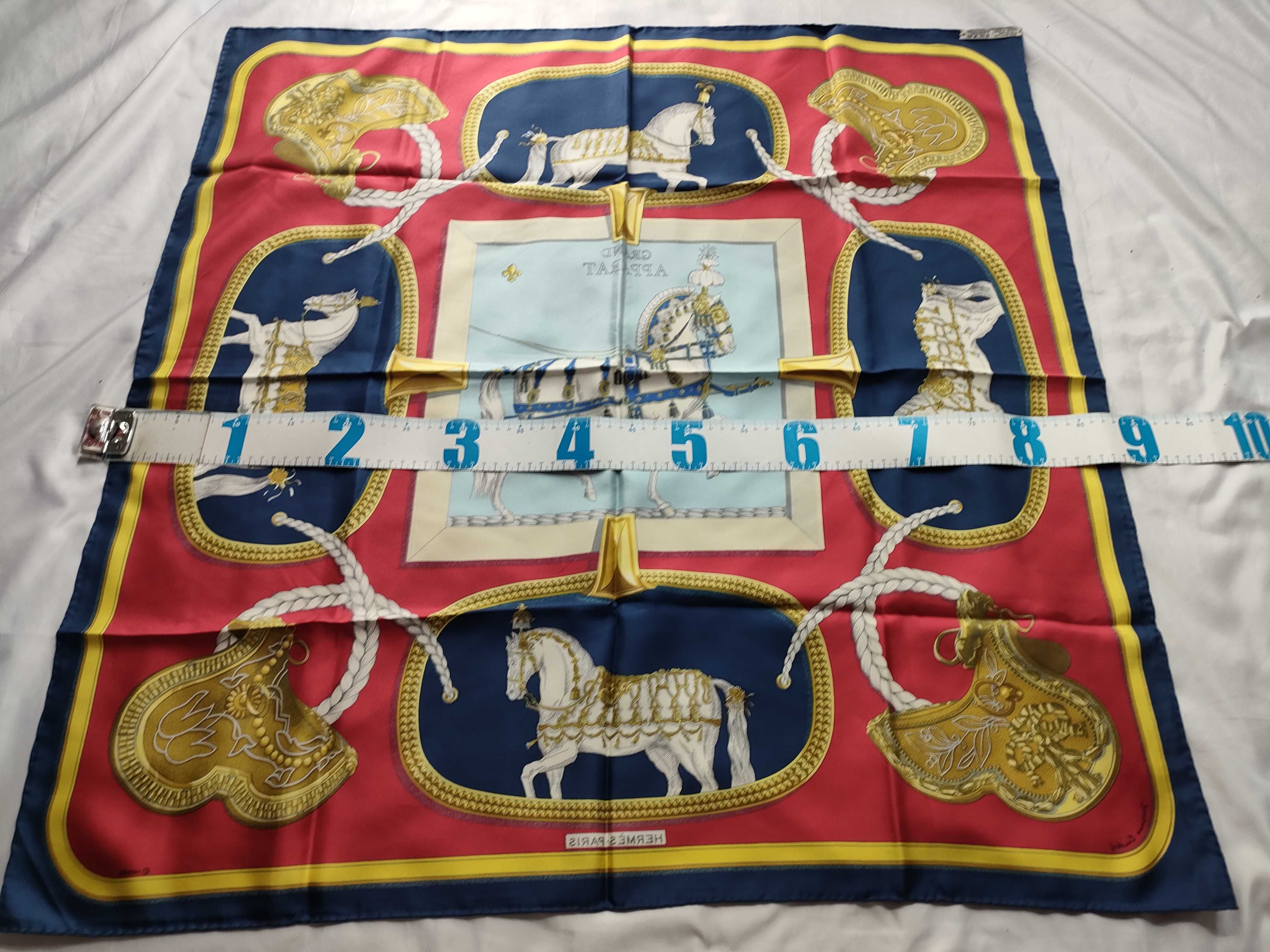 Hermès Grand Apparat Silk Scarf designed by Jacques Eudel