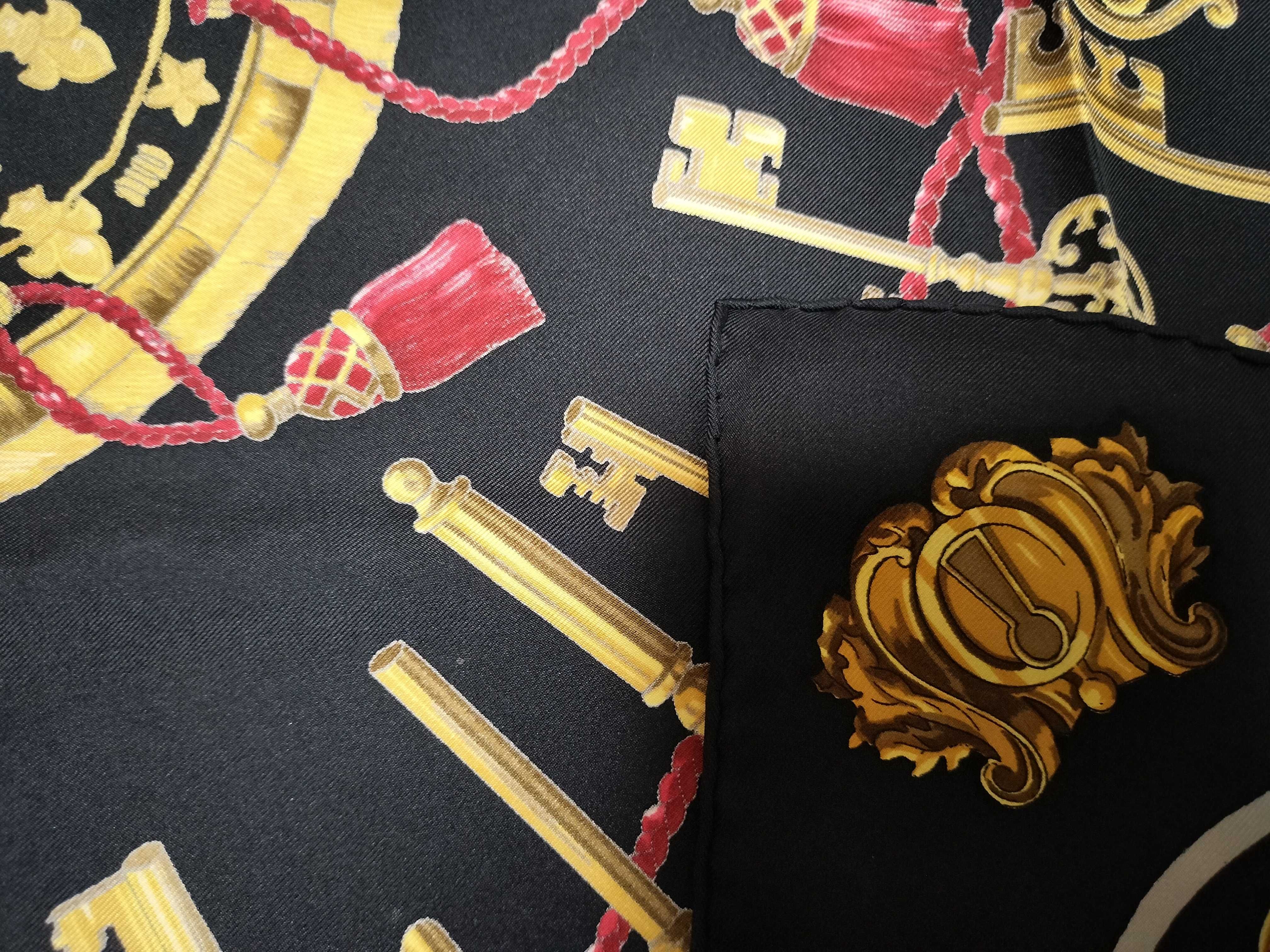 Hermès Les Clefs Silk Twill Scarf