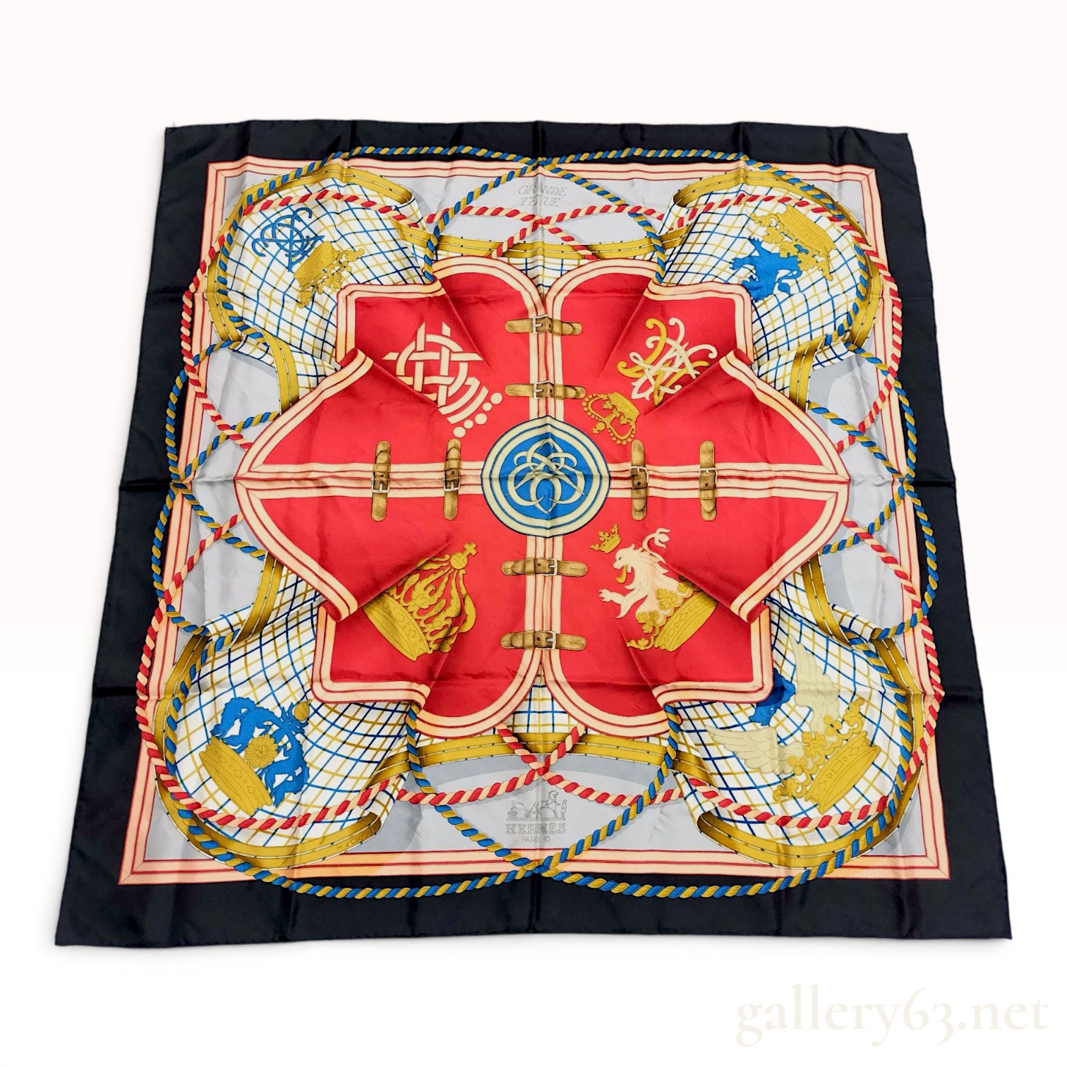 Hermes Grande Tenue Silk Scarf by Henri d'Origny