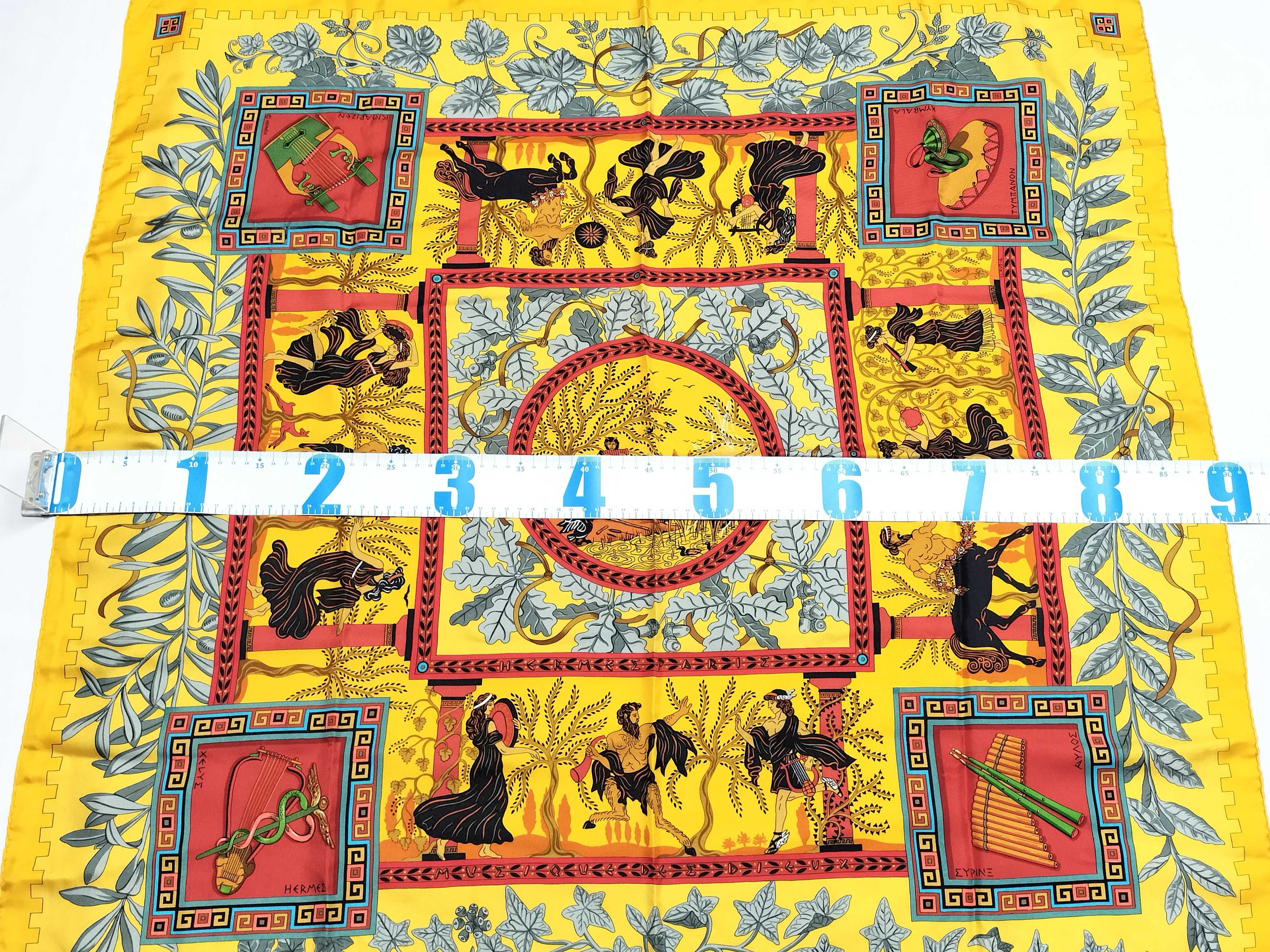 Hermès Musique des Dieux 90cm Silk Scarf by Claudia May