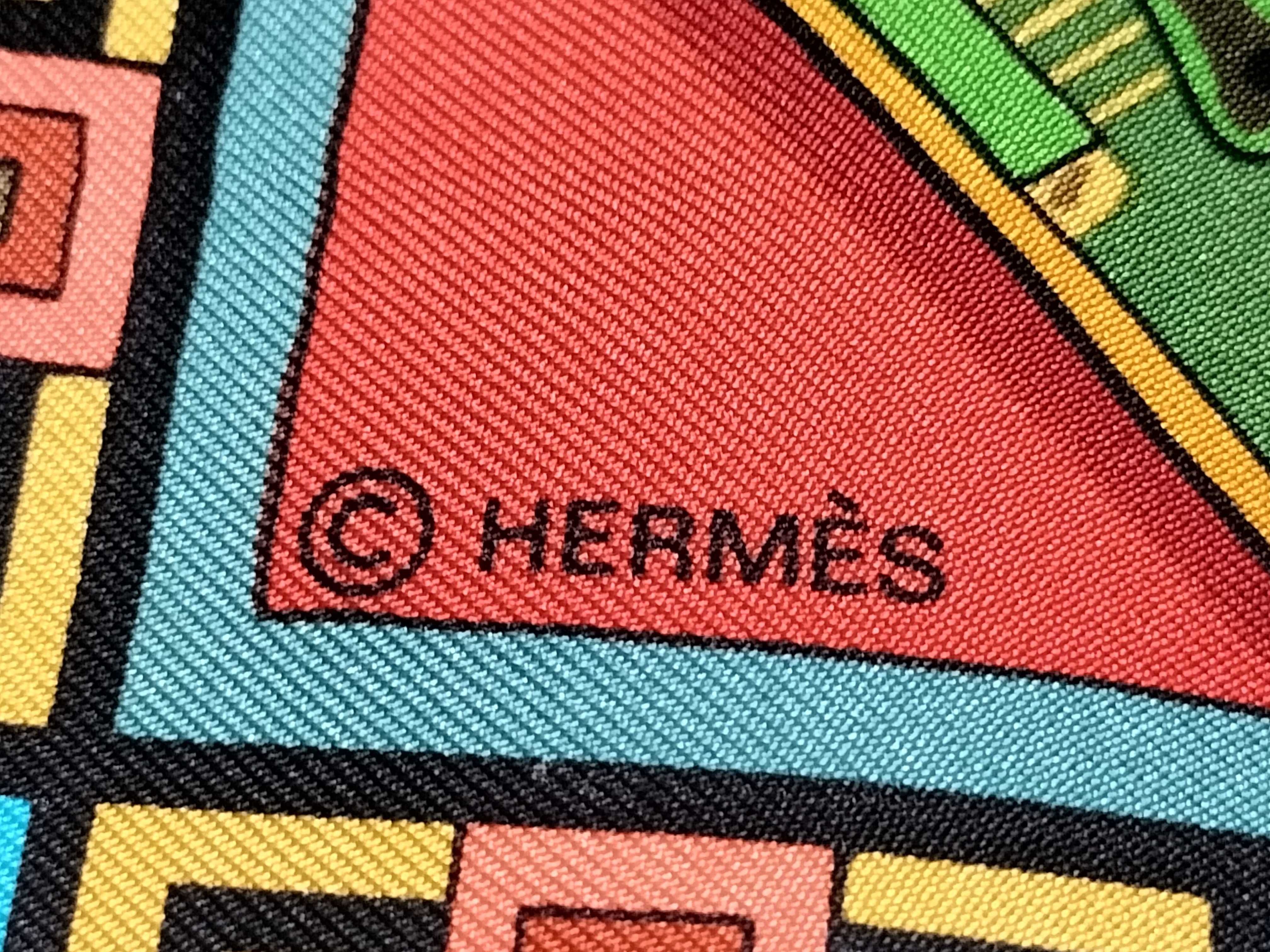 Hermès Musique des Dieux 90cm Silk Scarf by Claudia May