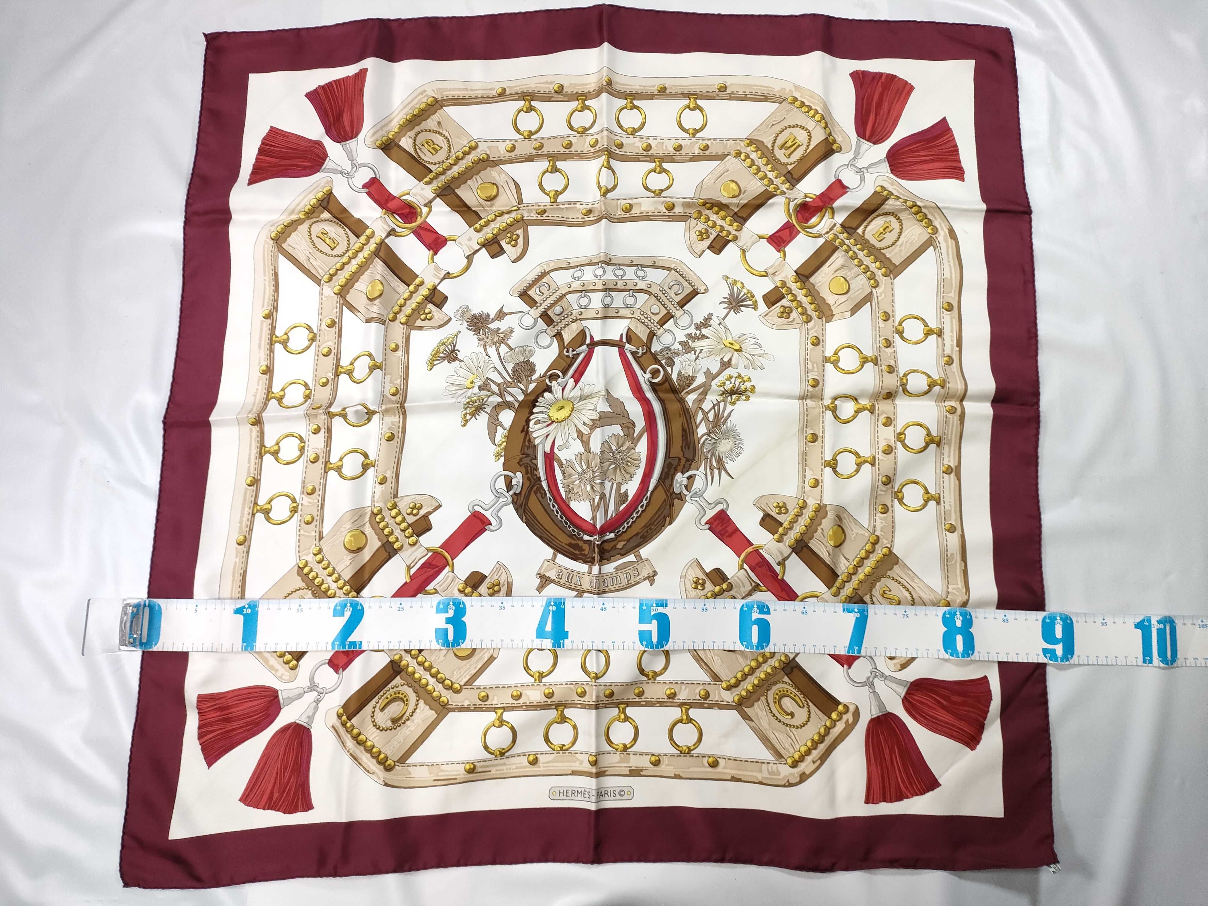 Hermès Aux Champs Silk Scarf by Caty Latham