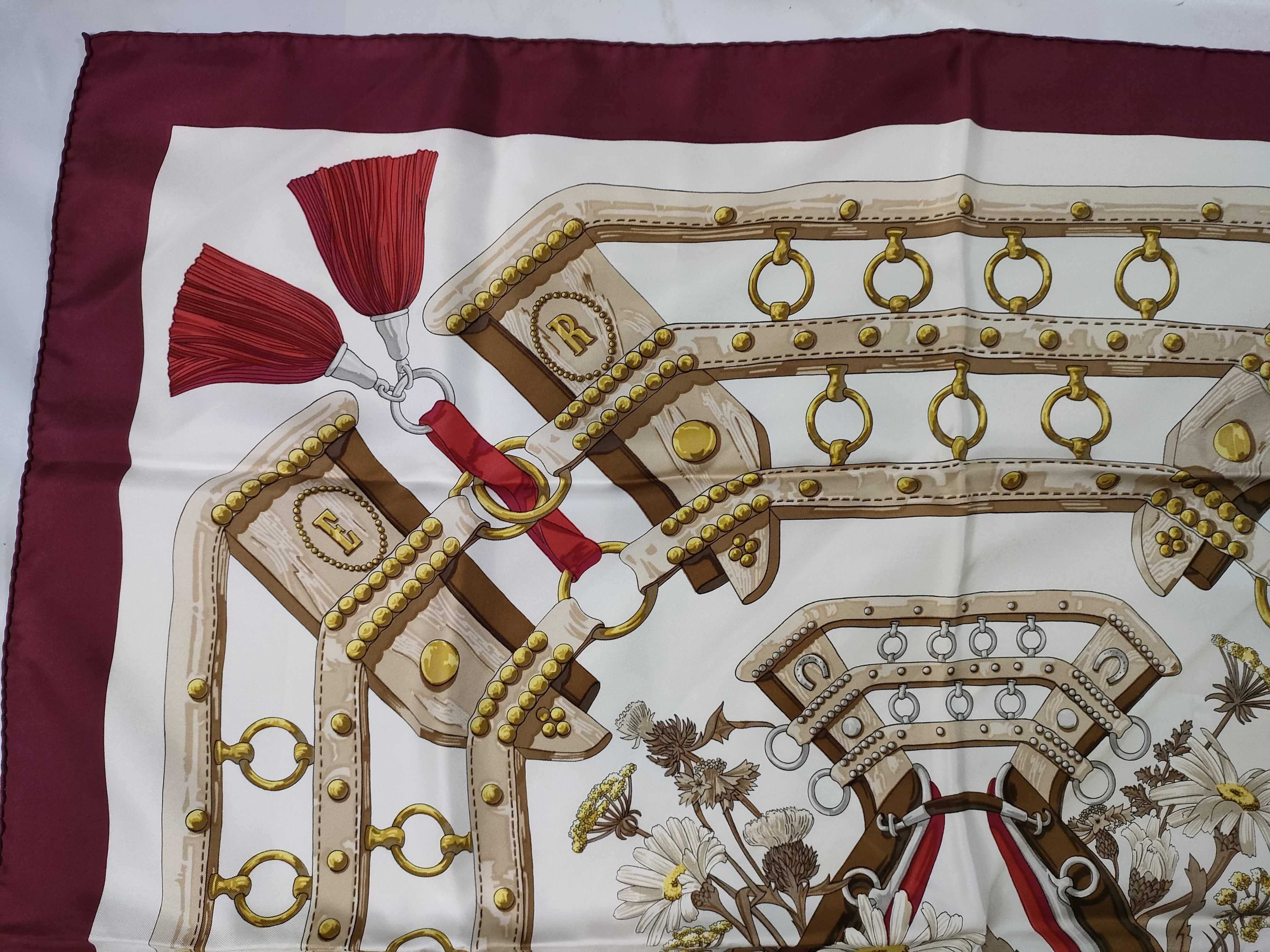Hermès Aux Champs Silk Scarf by Caty Latham