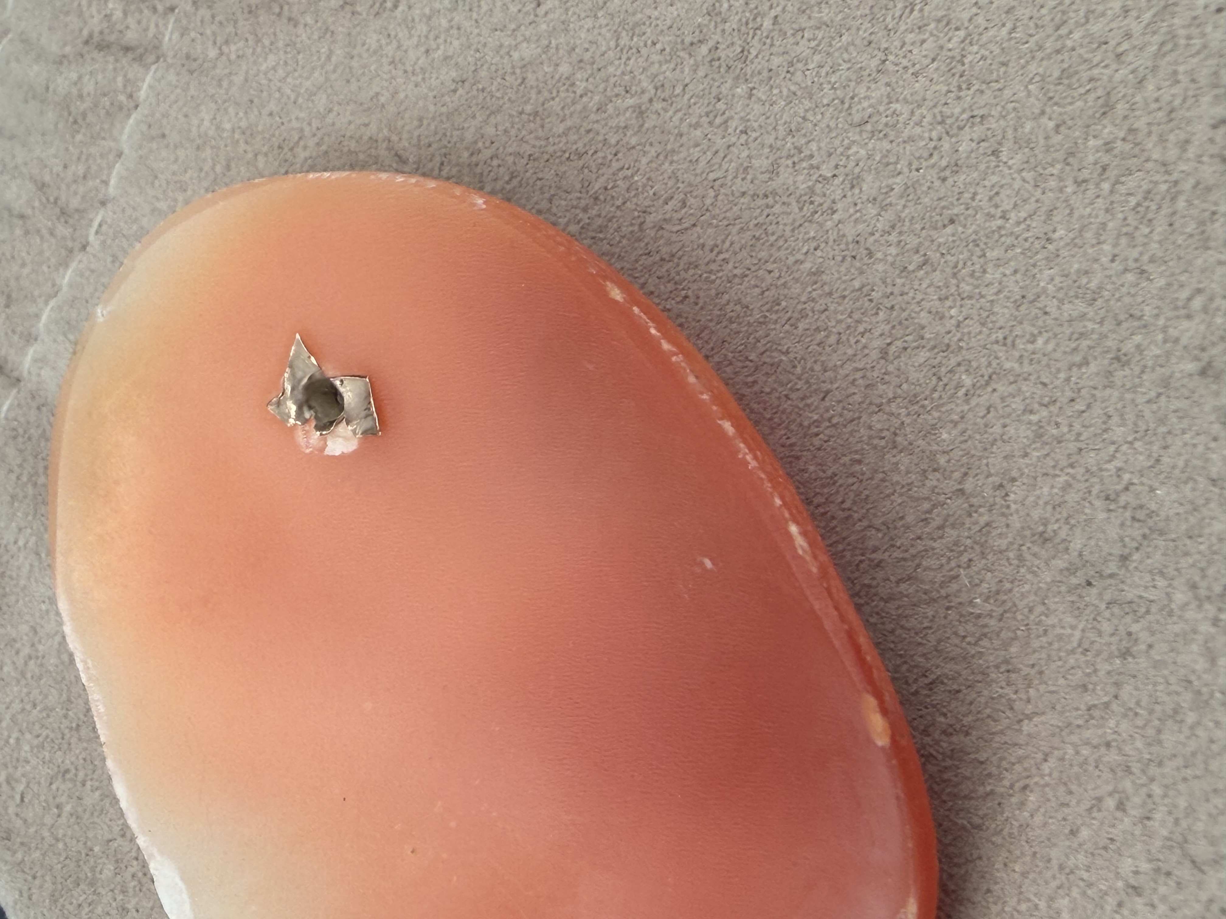 Estate Hand Carved Shell Diamond Cameo