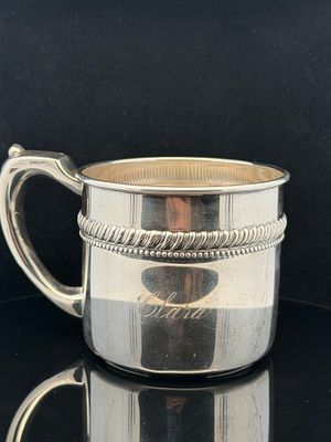 Estate Sterling Silver Baby Cup. Good estate conditon cup does have an engraving 61.5 grams.