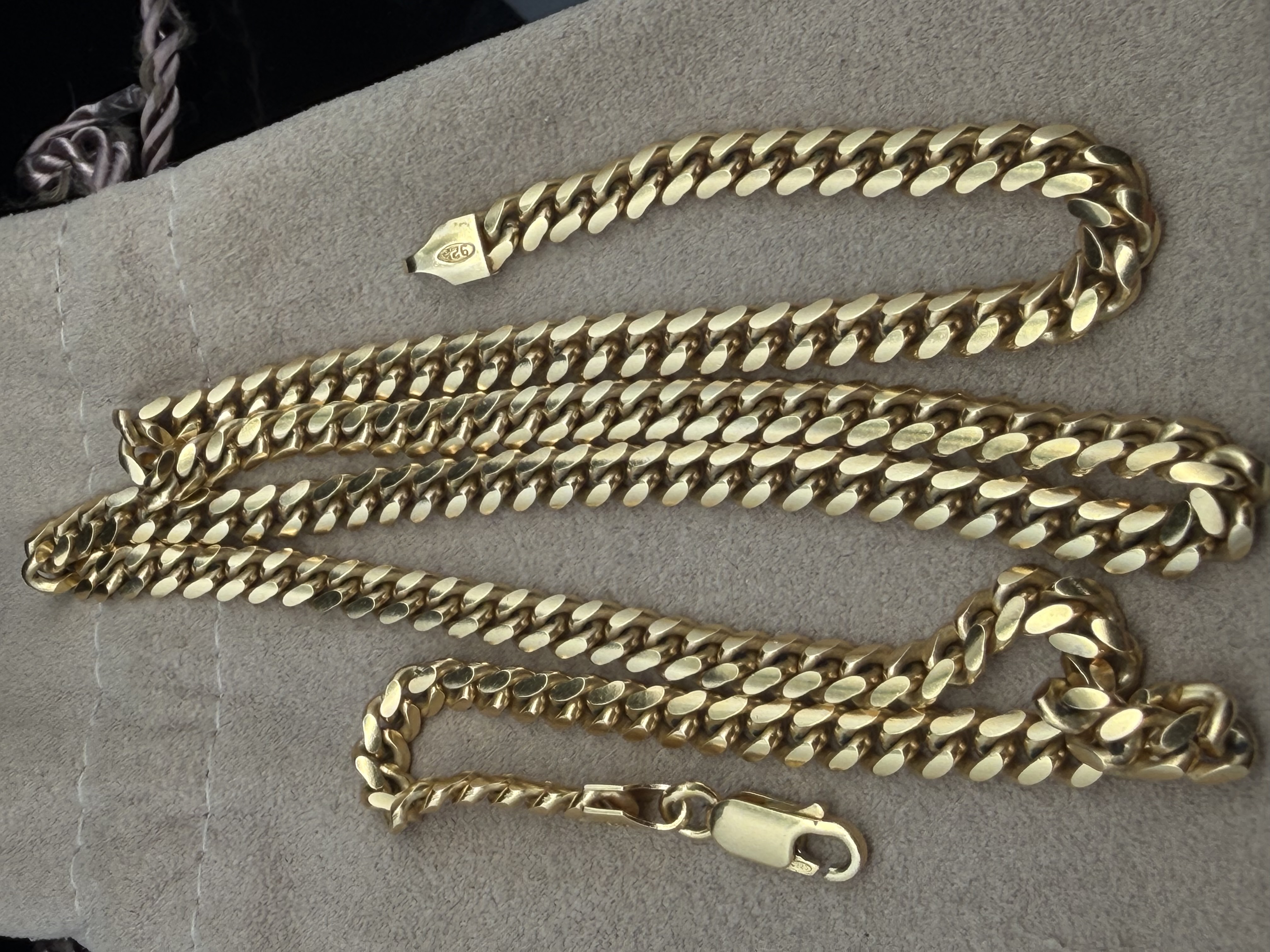 Vermeil Curb Necklace