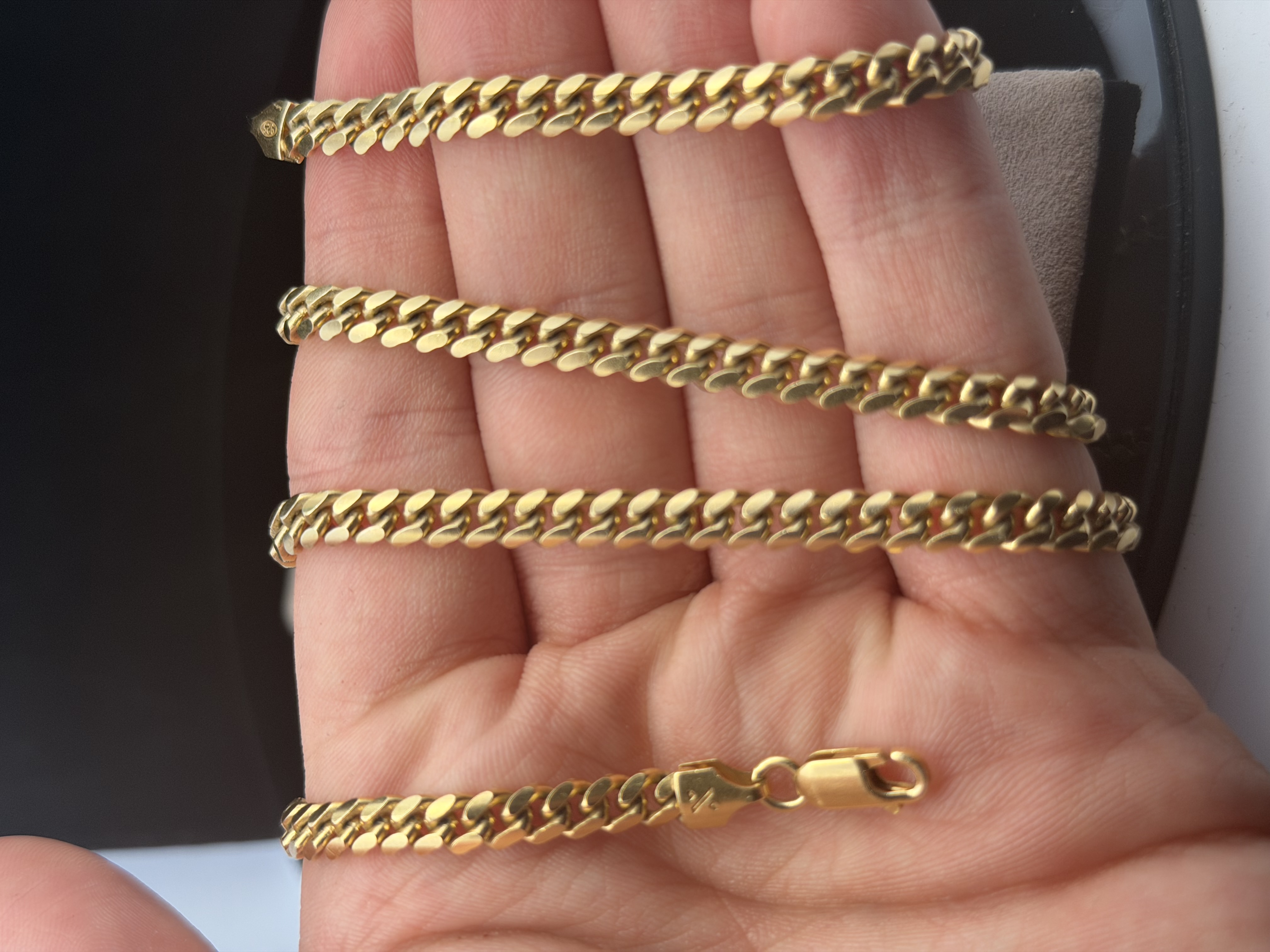 Vermeil Curb Necklace
