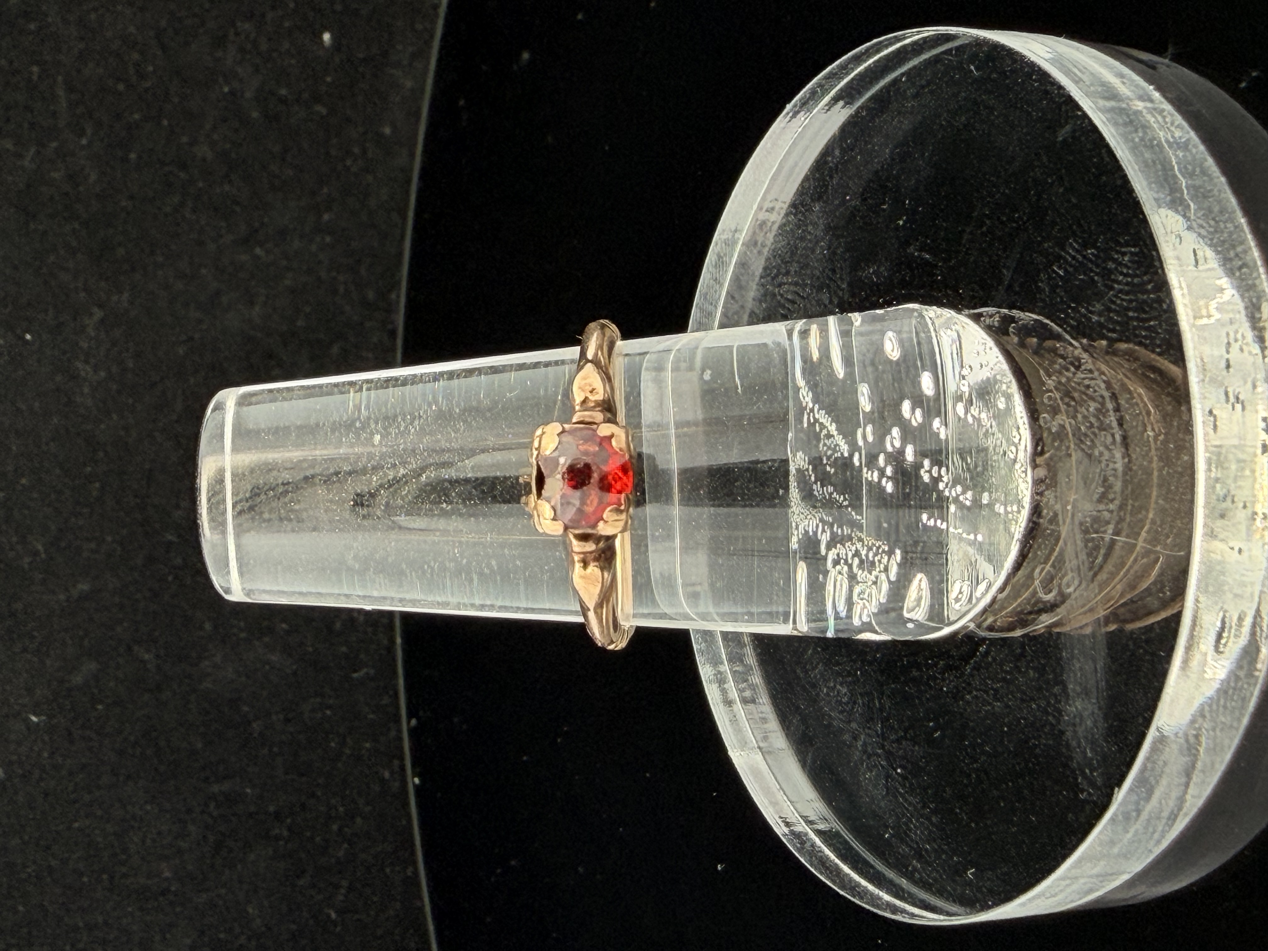 10K Gold Garnet Ring