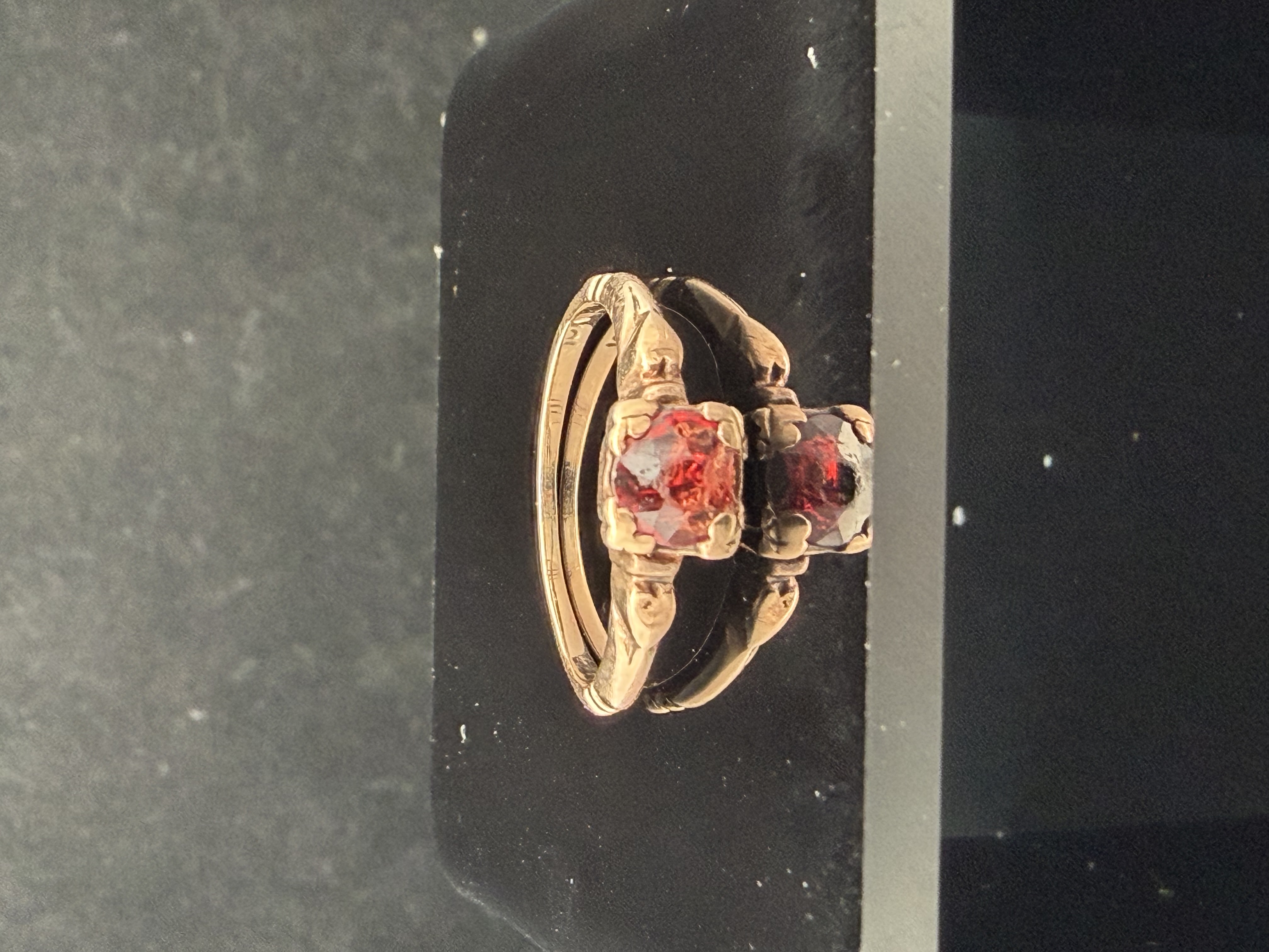 10K Gold Garnet Ring