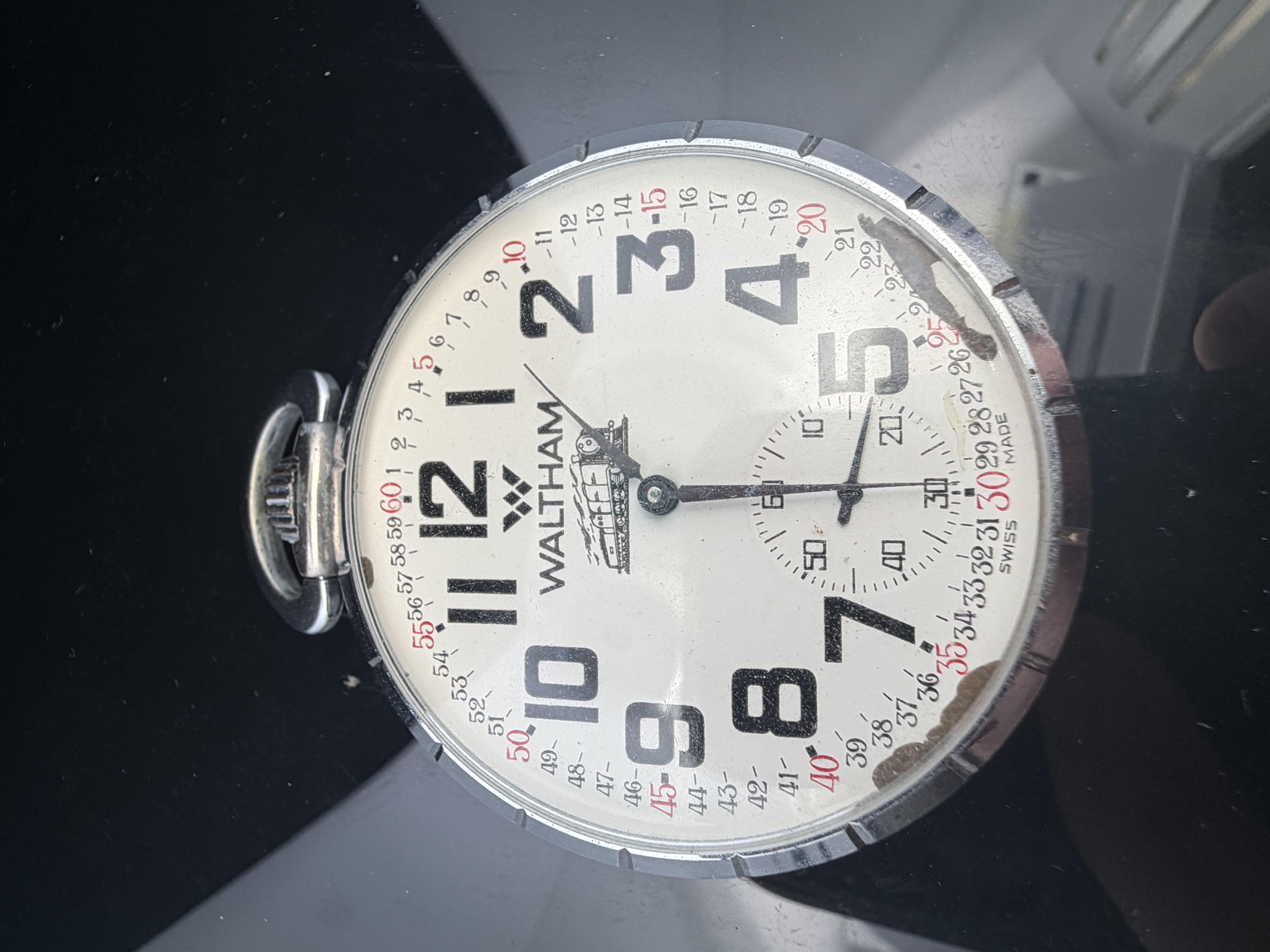 Swiss Made Railroad Pocket Watch