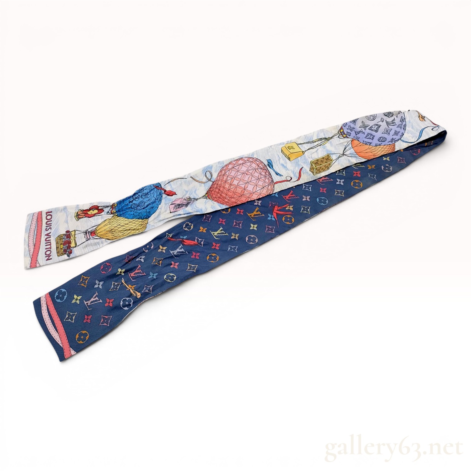 Louis Vuitton Up and Away Silk Bandeau Scarf