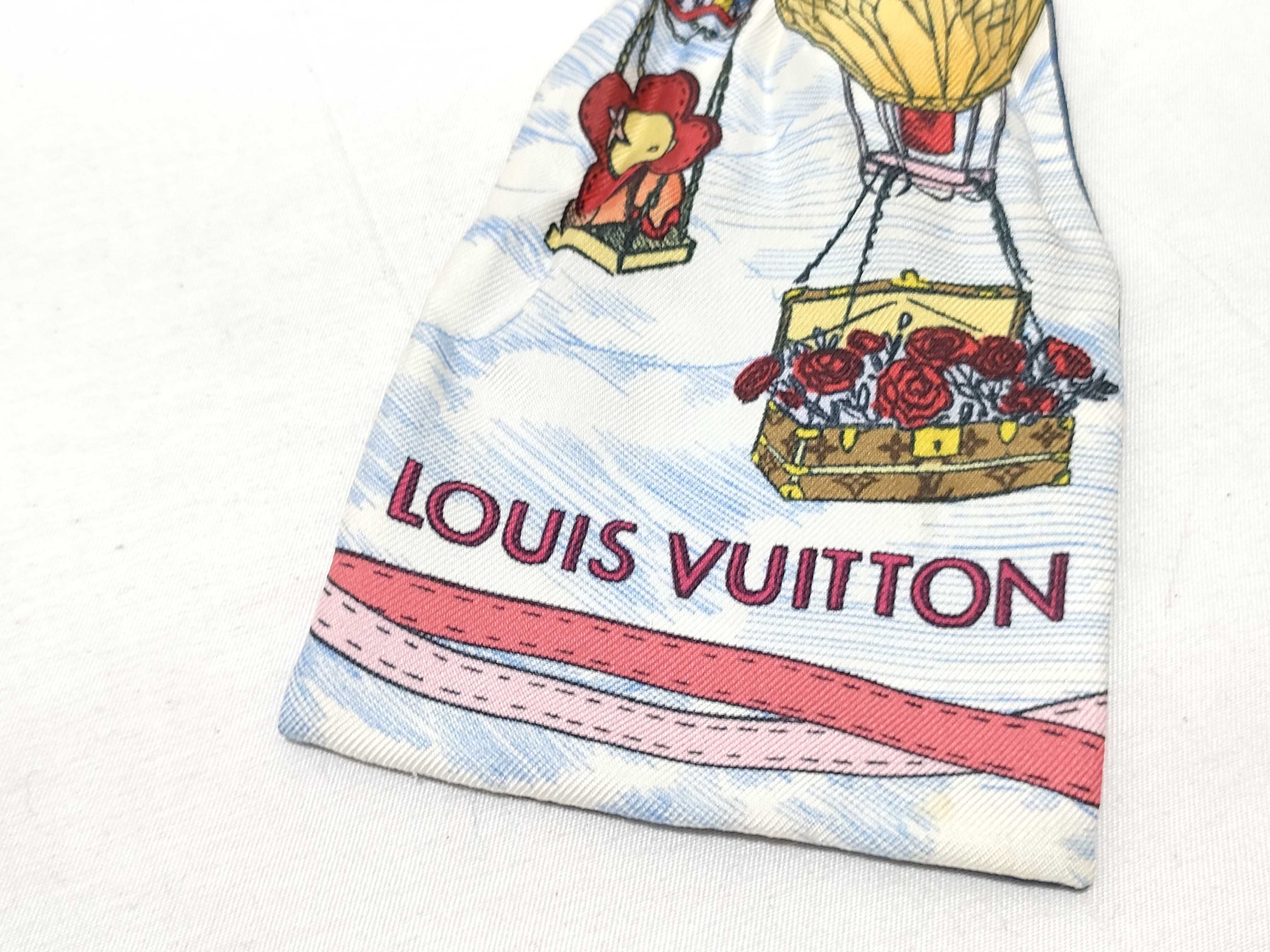 Louis Vuitton Up and Away Silk Bandeau Scarf