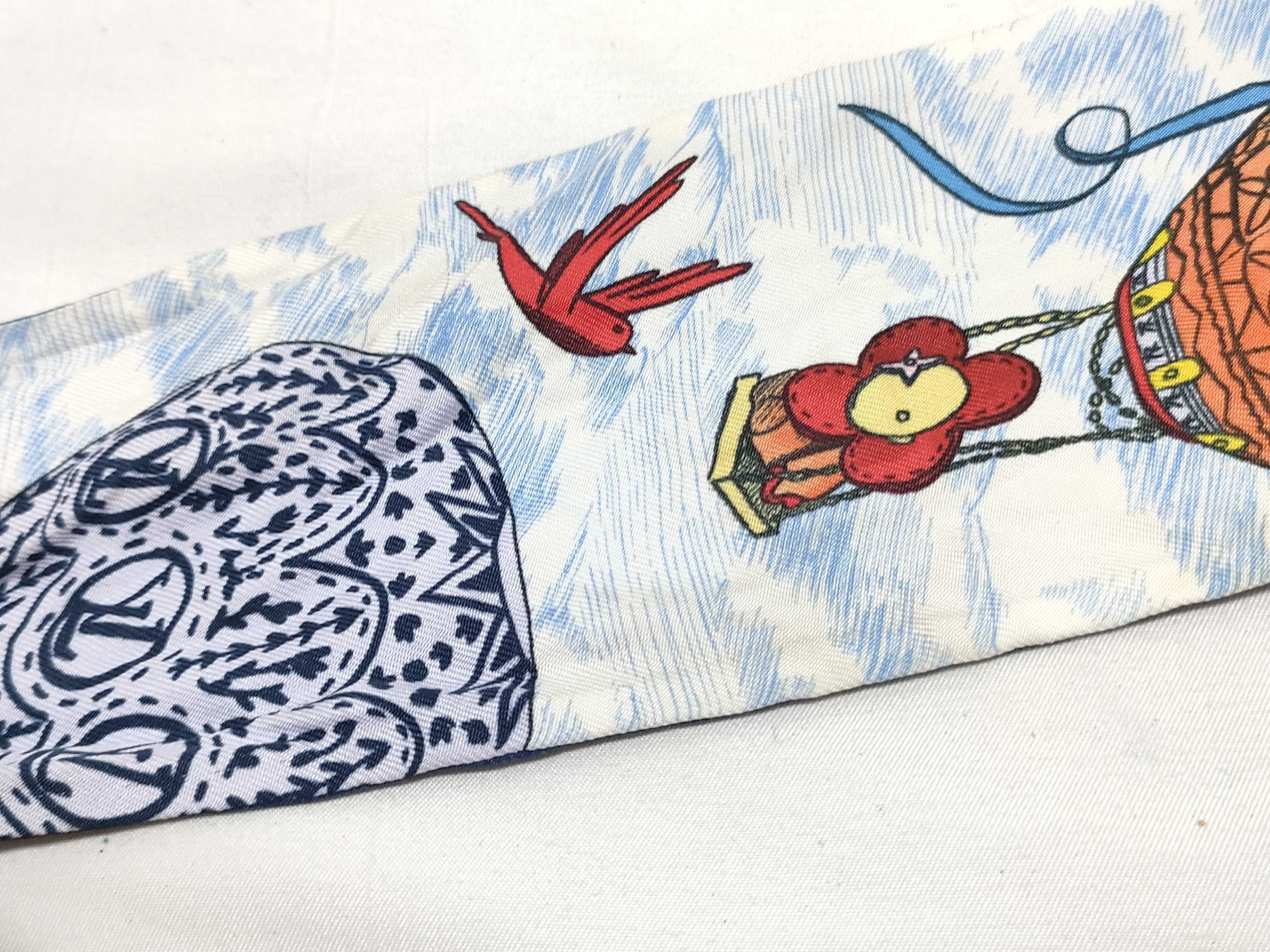 Louis Vuitton Up and Away Silk Bandeau Scarf
