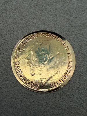 18K Yellow Gold Reproduction Coin. Solid 18k gold reproduction of a 19th century coin. 1 gram.